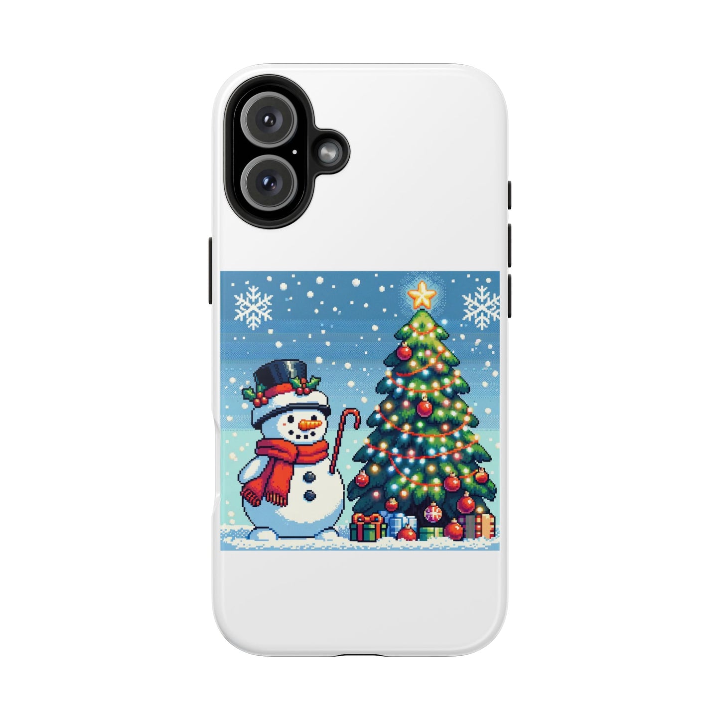 The Snowman Pixel Art Tough Phone Cases