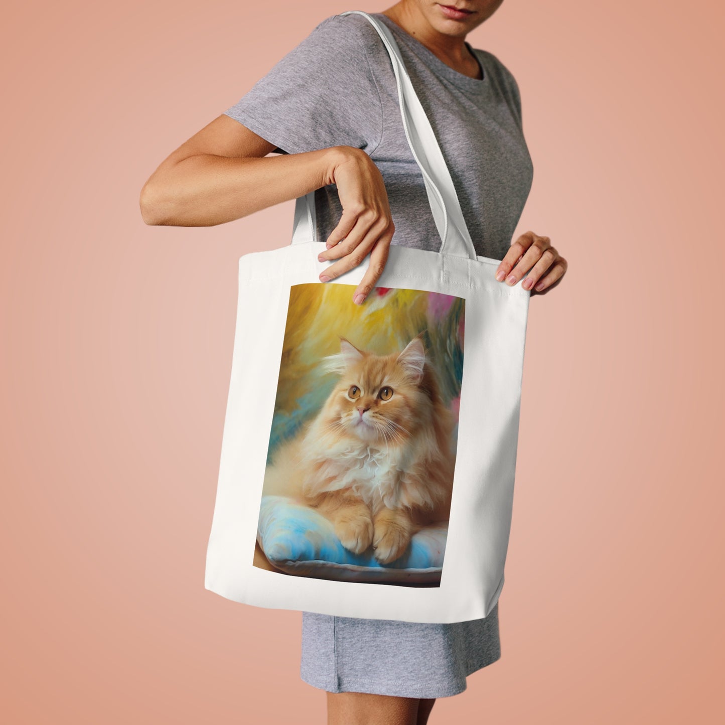 The Cat Cotton Tote Bag