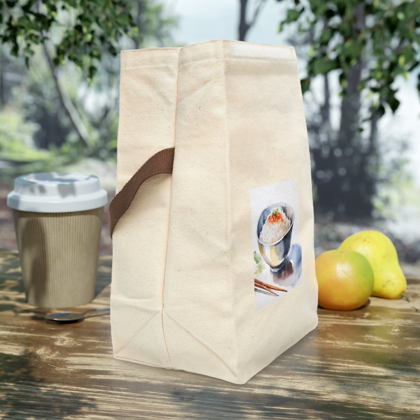 The Bowl Canvas Lunch Bag With Strap