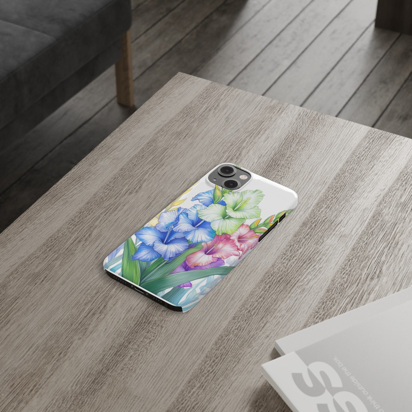 Gladioluses Slim Phone Cases