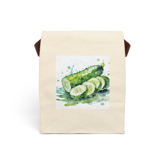Cucumbers Canvas Lunch Bag With Strap