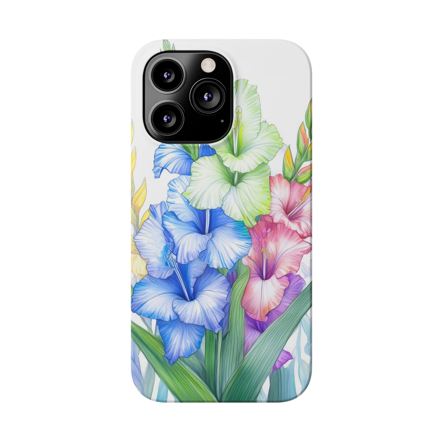 Gladioluses Slim Phone Cases