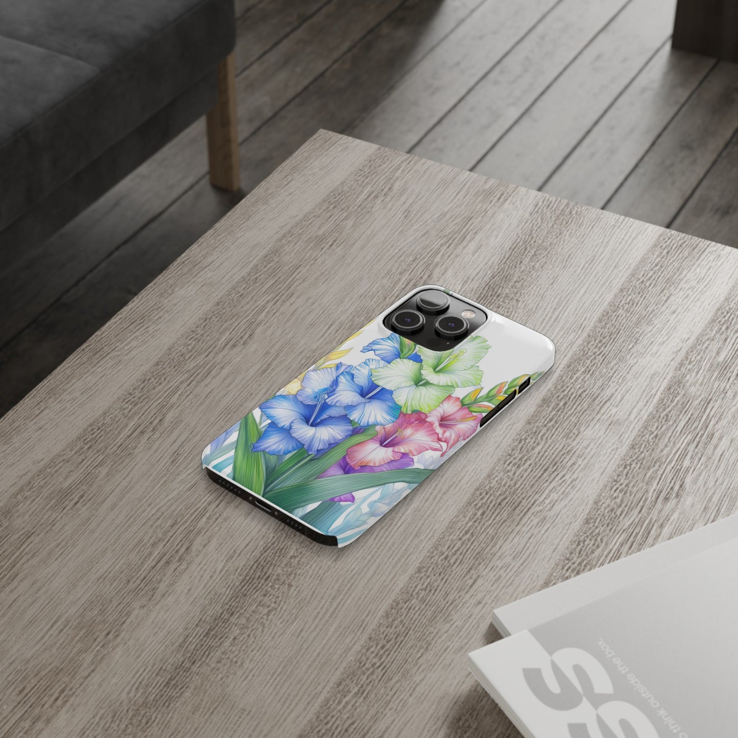 Gladioluses Slim Phone Cases