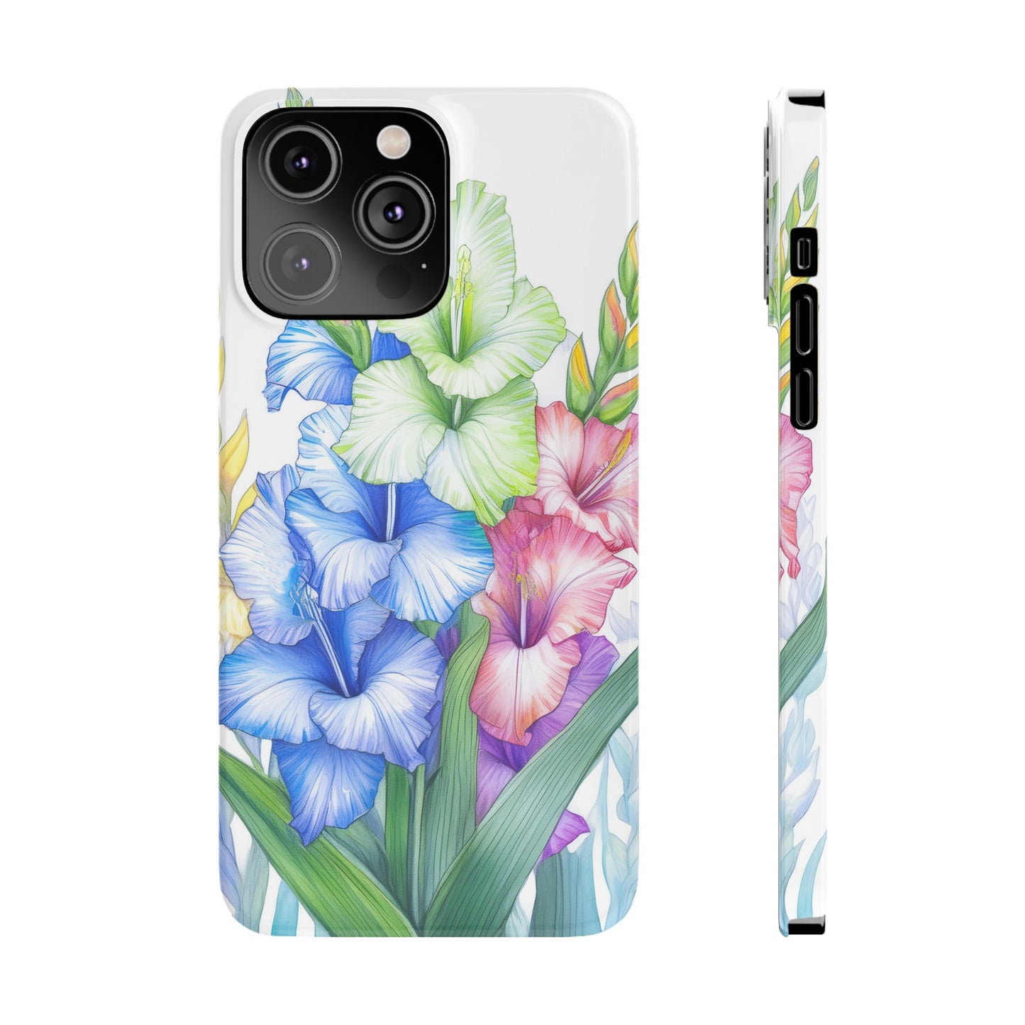 Gladioluses Slim Phone Cases