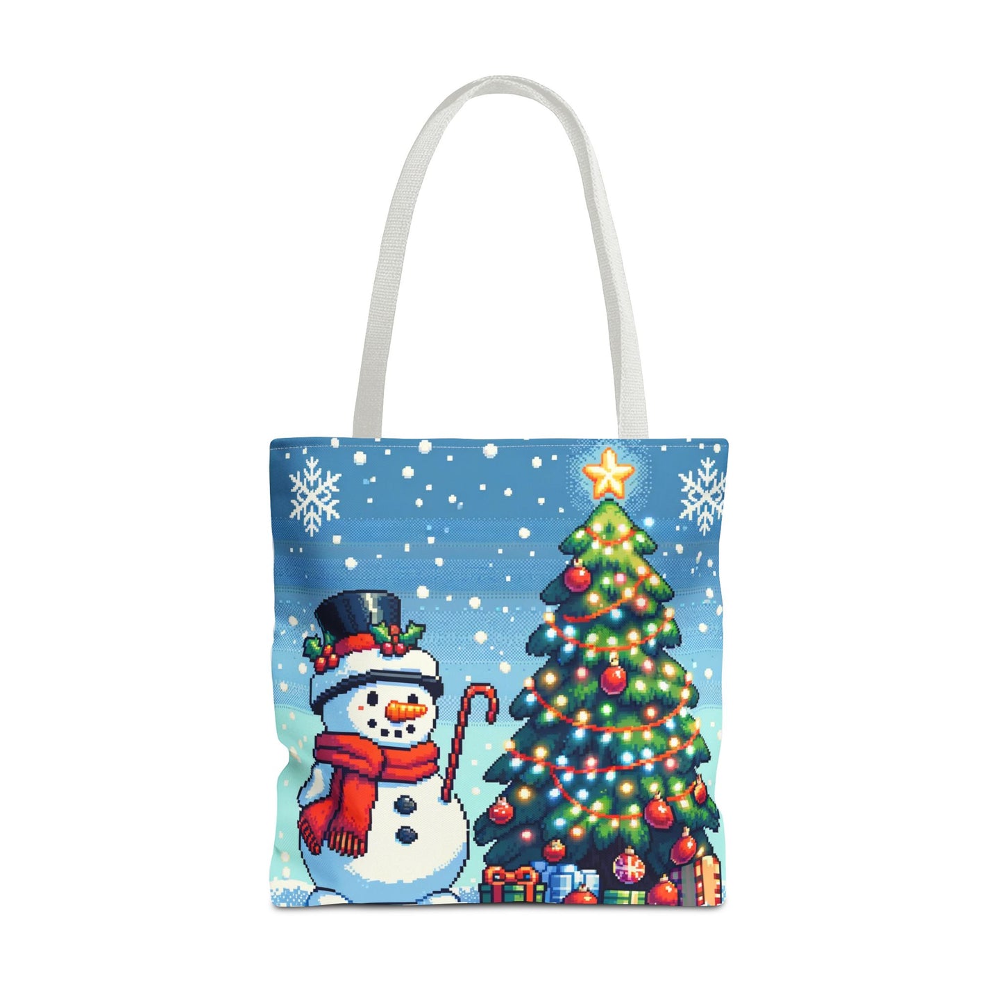 The Snowman Pixel Art Tote Bag