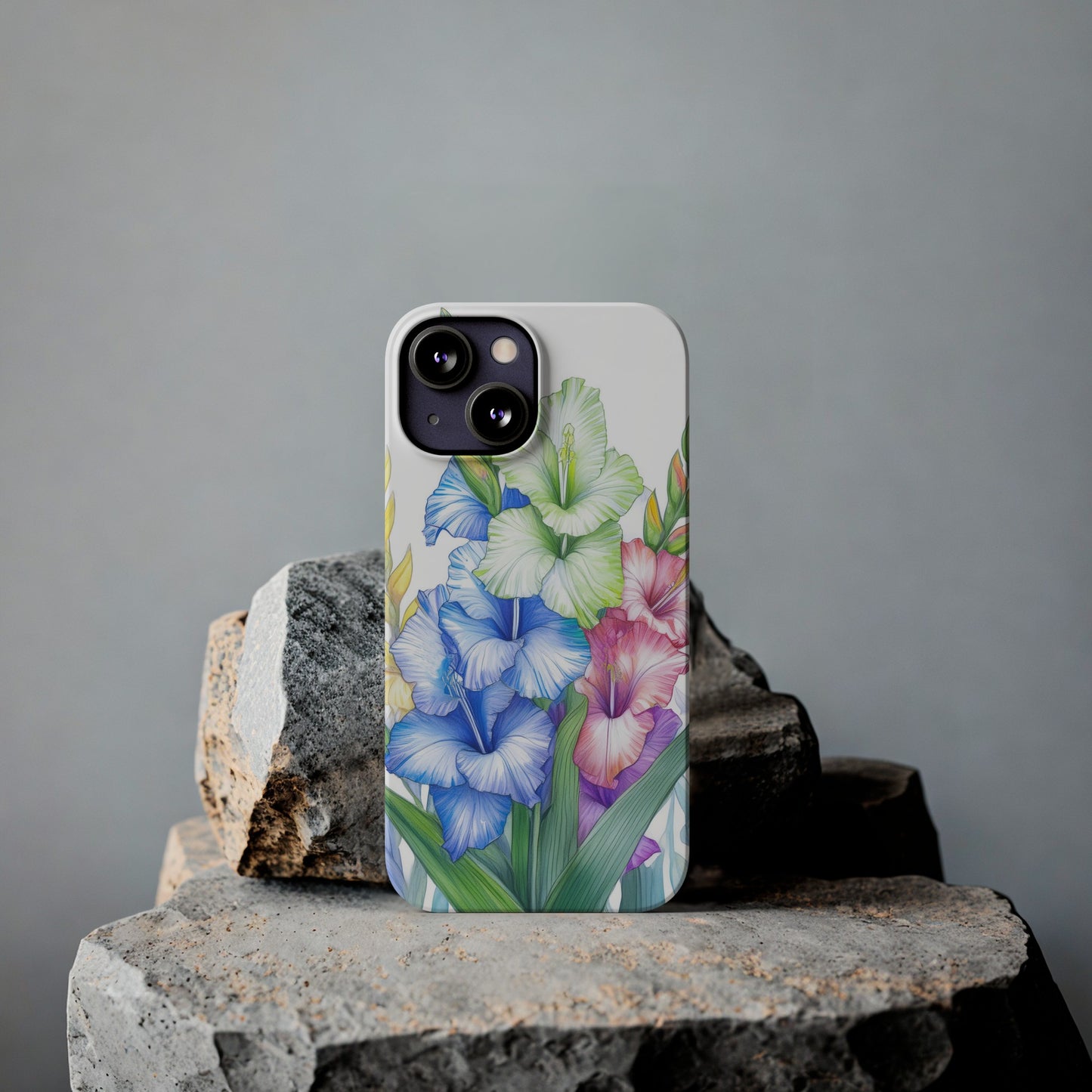 Gladioluses Slim Phone Cases