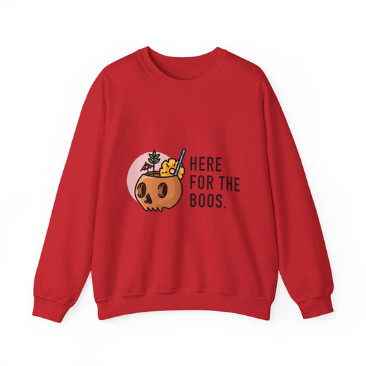 Orange Skull Unisex Heavy Blendβ’ Crewneck Sweatshirt