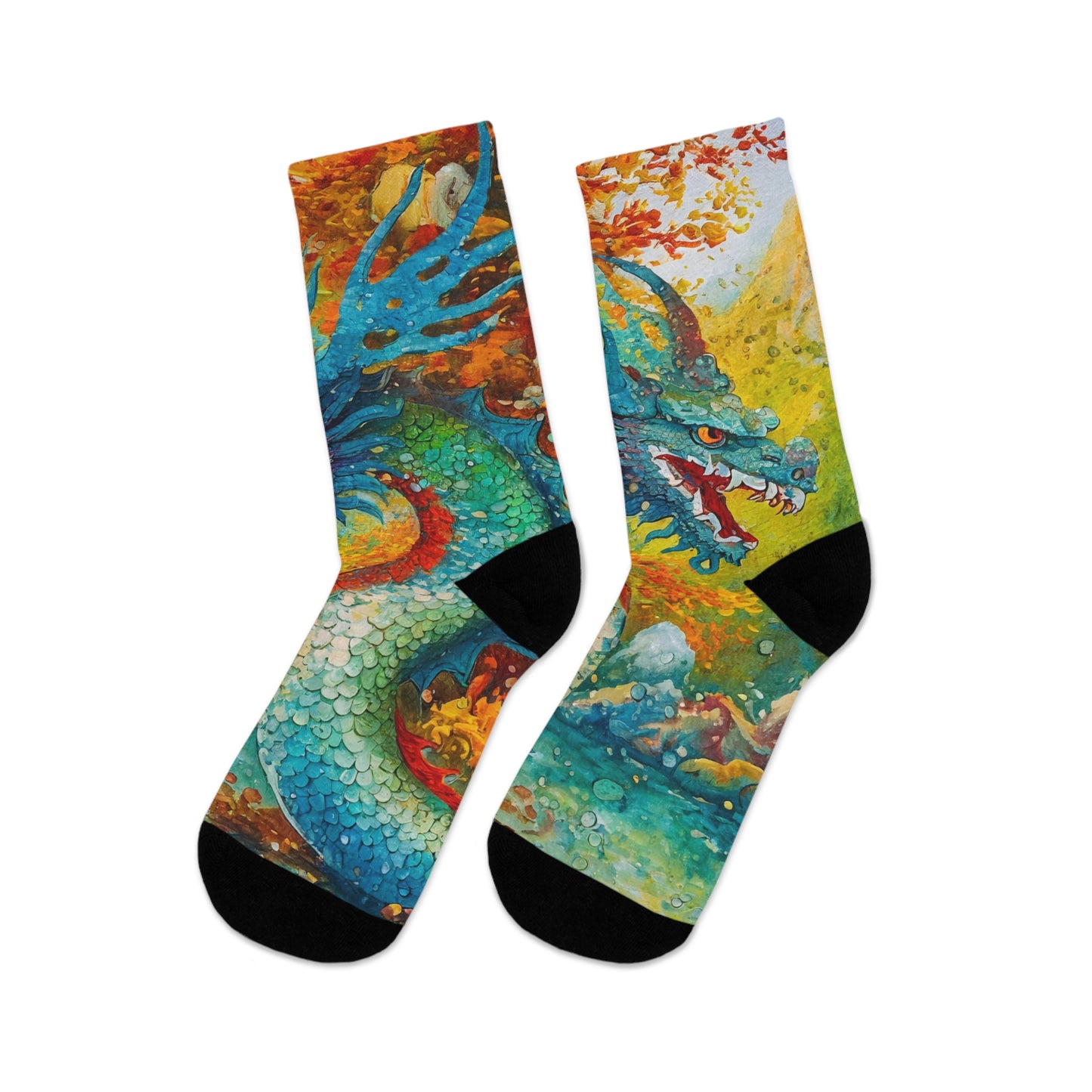 The Green Dragon Recycled Poly Socks