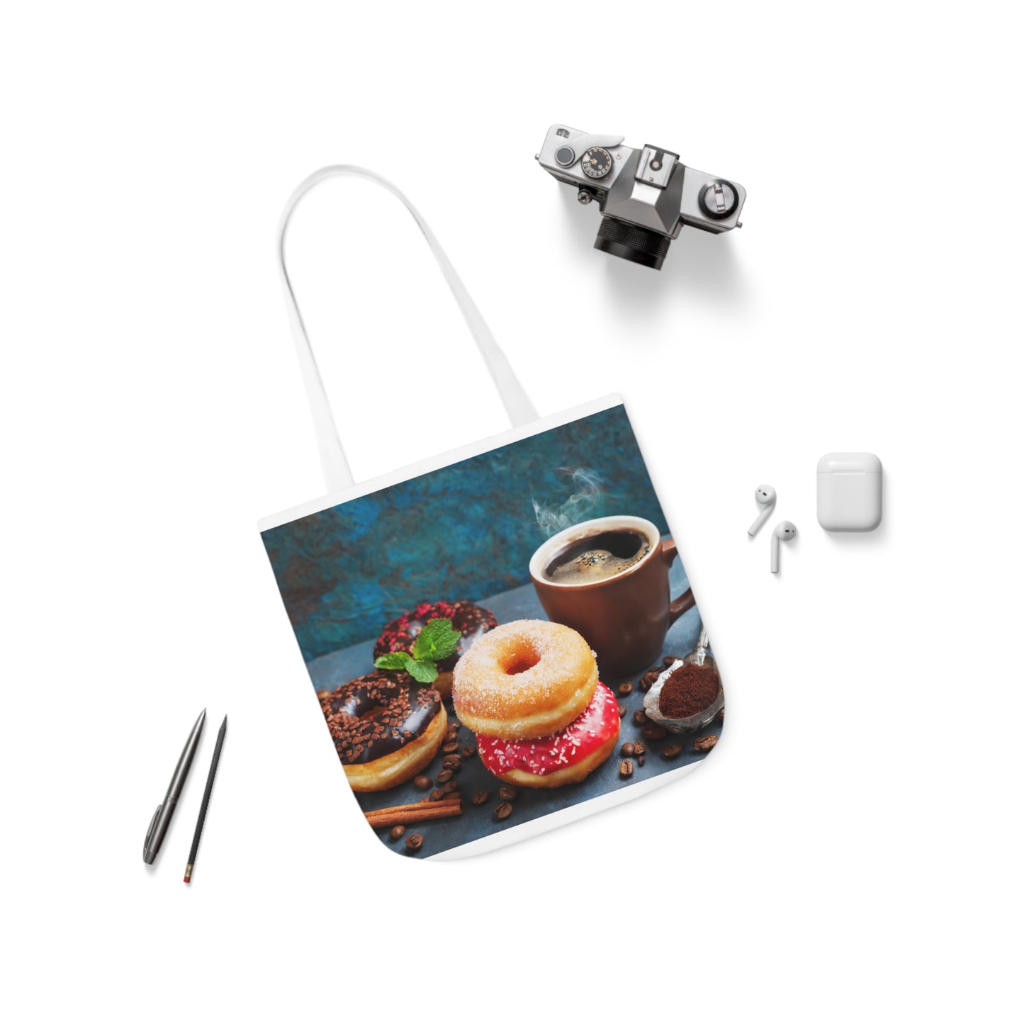 The Donuts Canvas Tote Bag