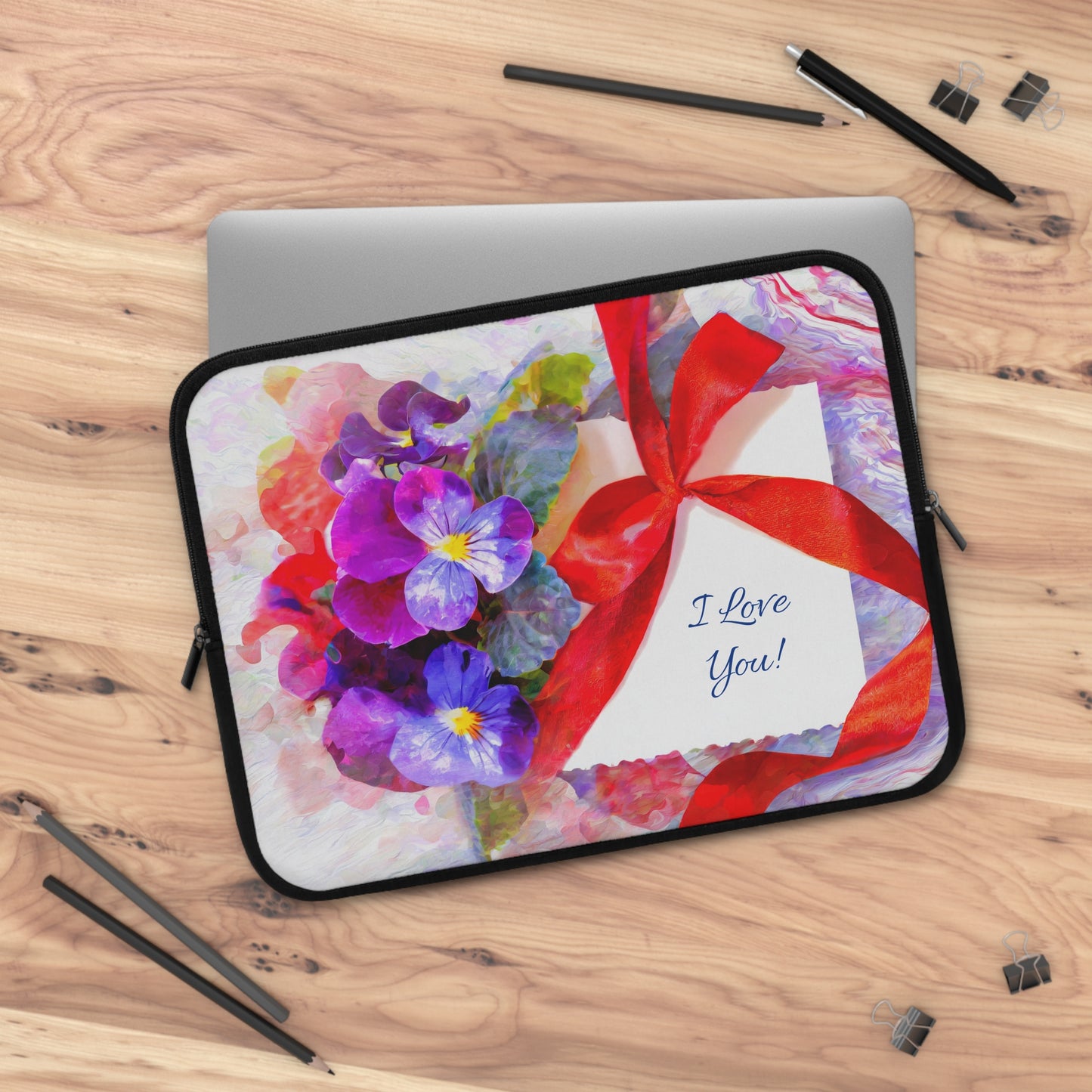 Laptop Sleeve "I love you!"