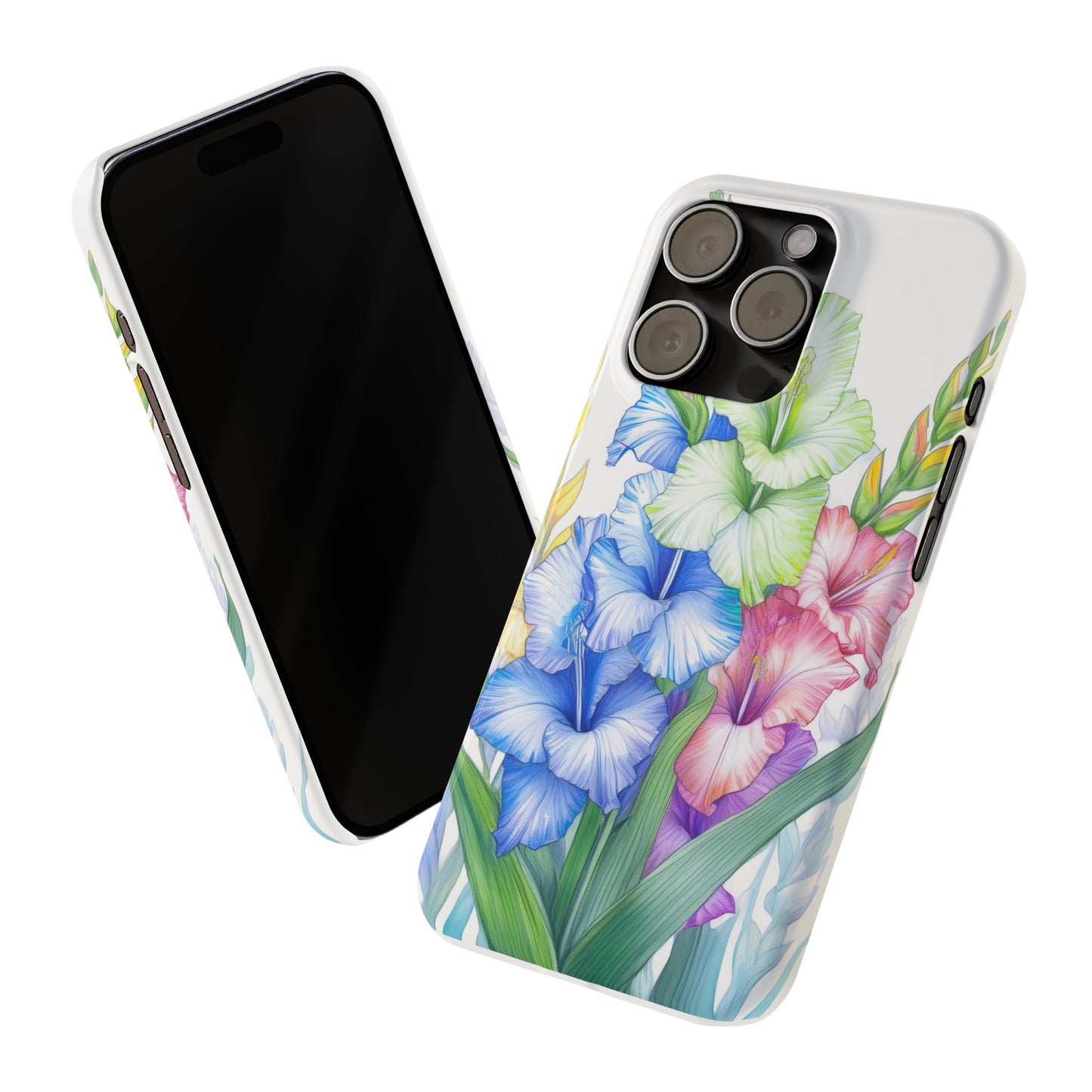 Gladioluses Slim Phone Cases