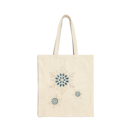 The Snowflakes Cotton Canvas Tote Bag