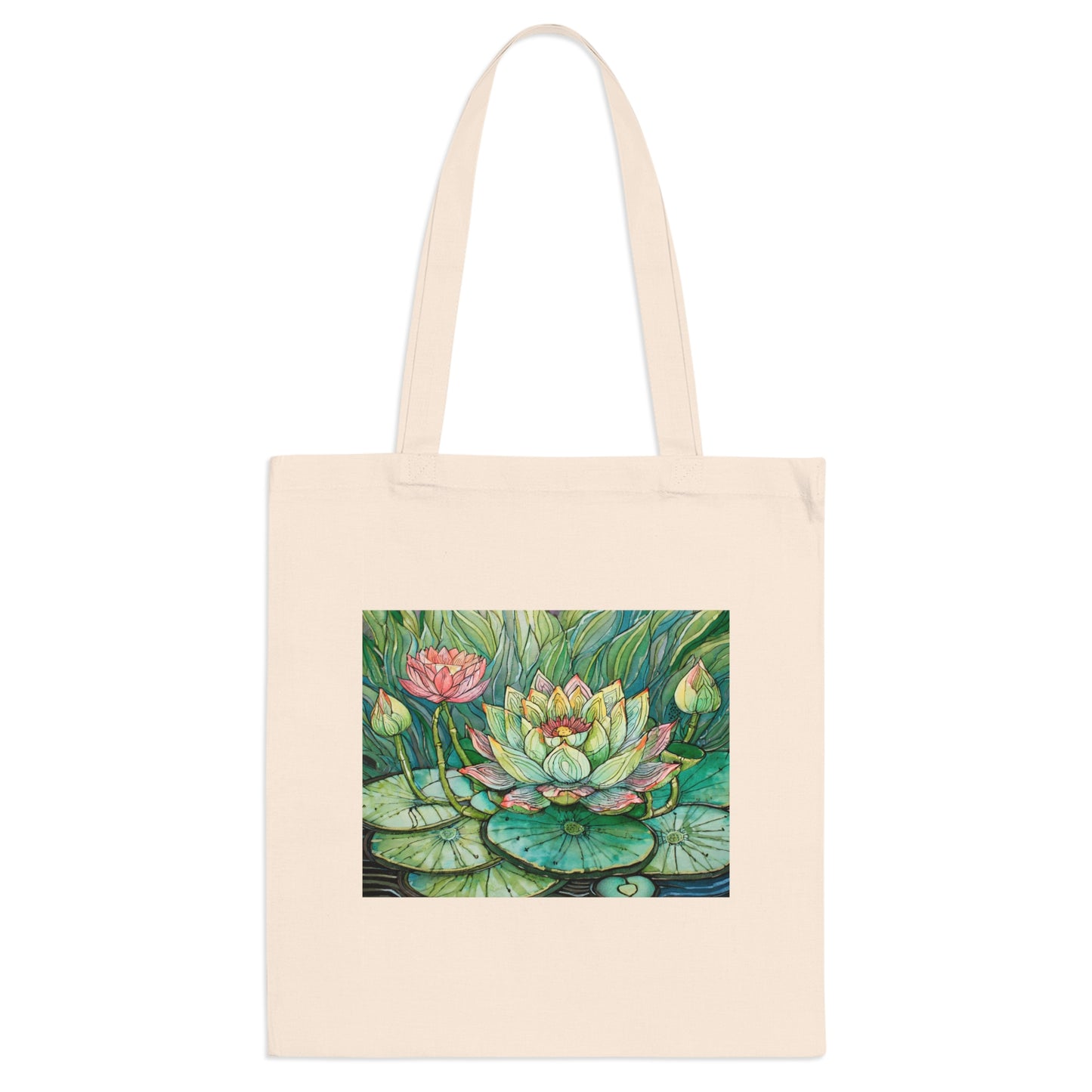 The Asian Lotuses Tote Bag