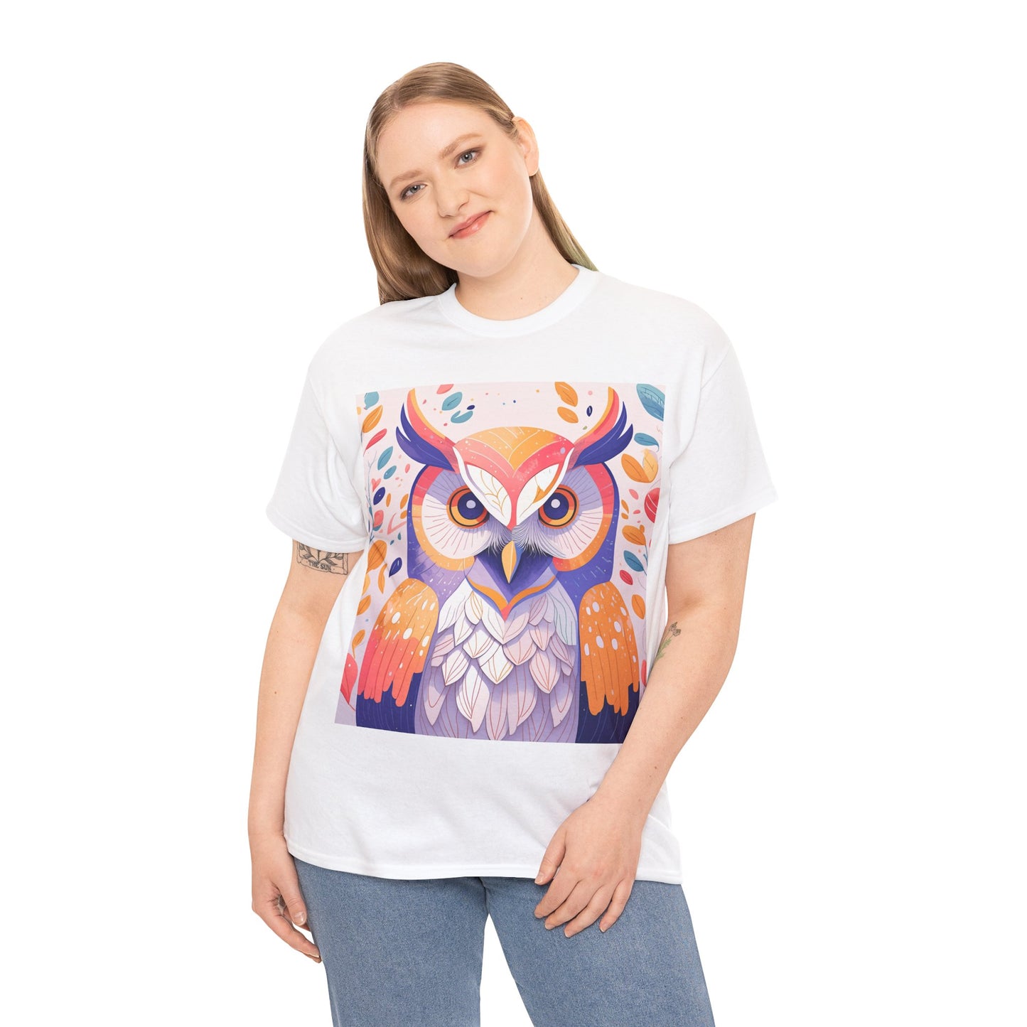 The Lovely Owl Unisex Heavy Cotton Tee