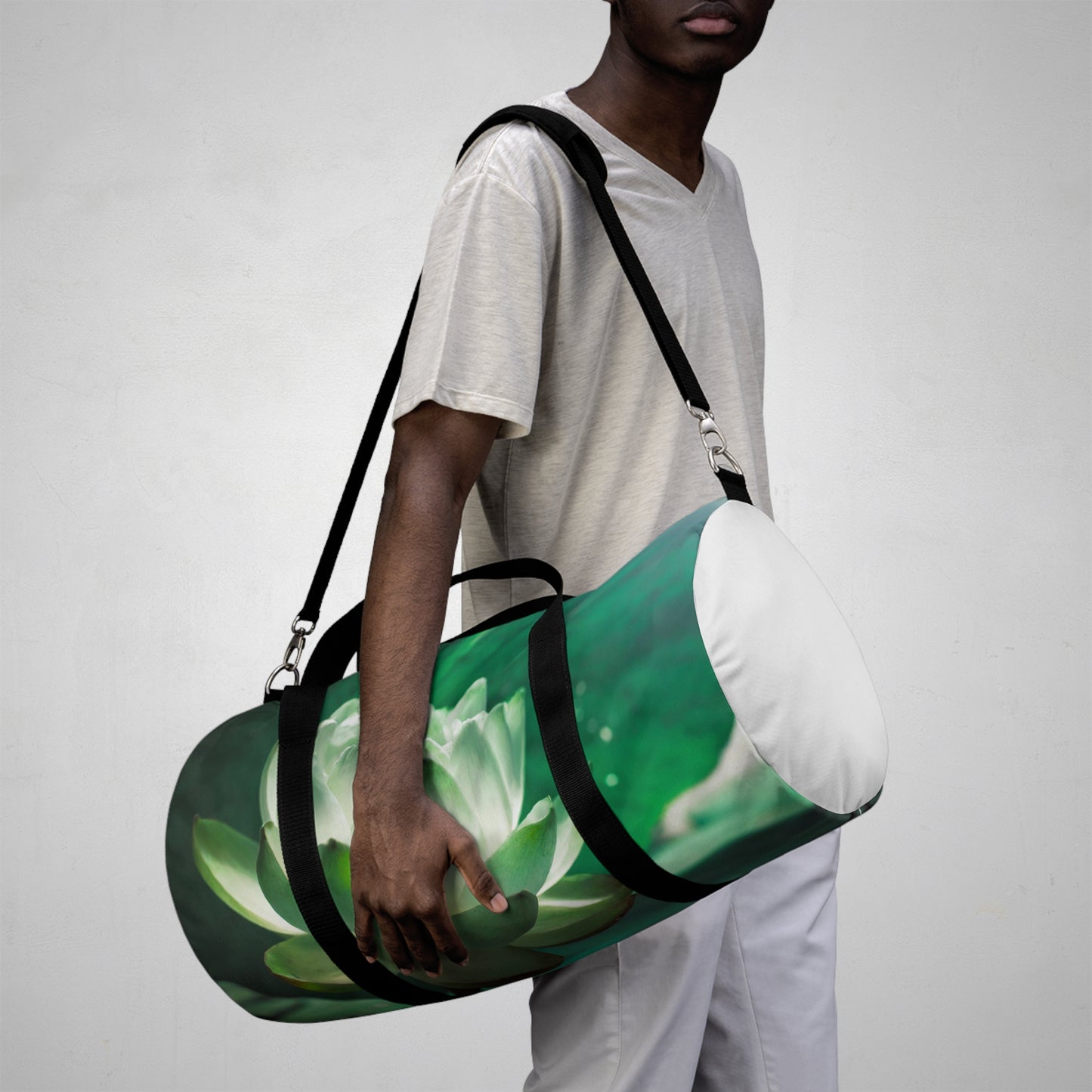 The Green Lotus Duffel Bag