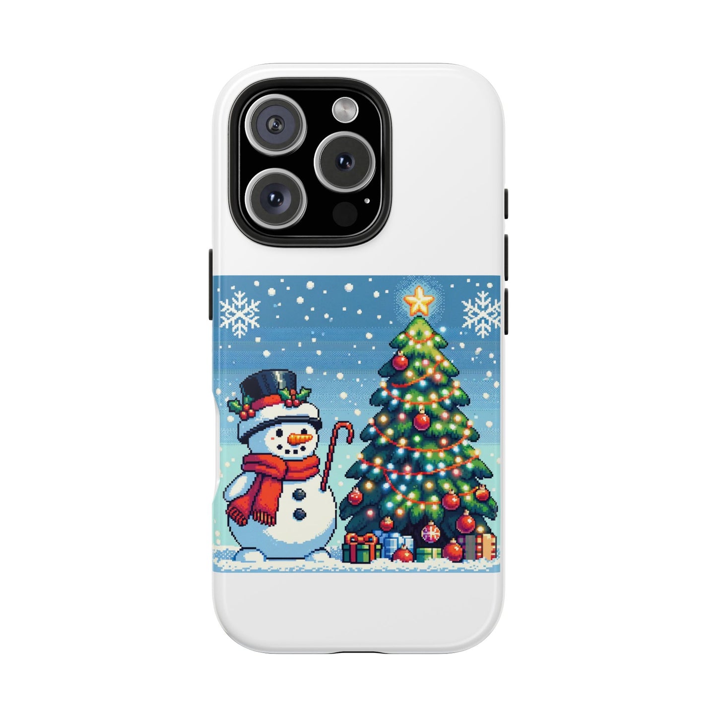 The Snowman Pixel Art Tough Phone Cases
