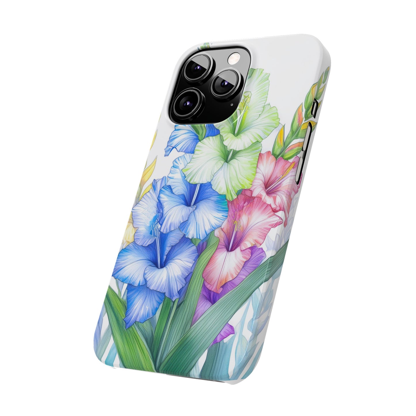 Gladioluses Slim Phone Cases