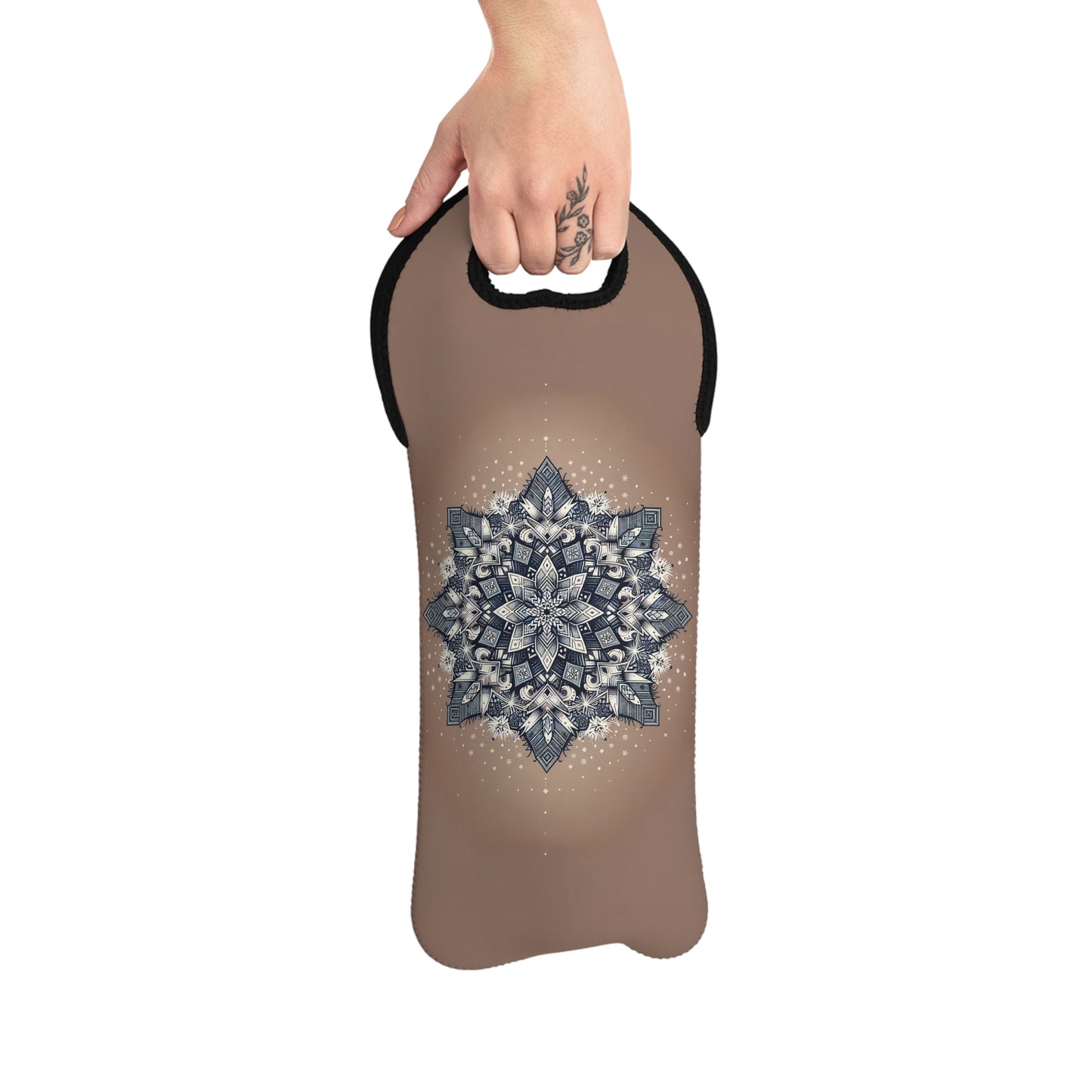 The Snowflake Wine Tote Bag