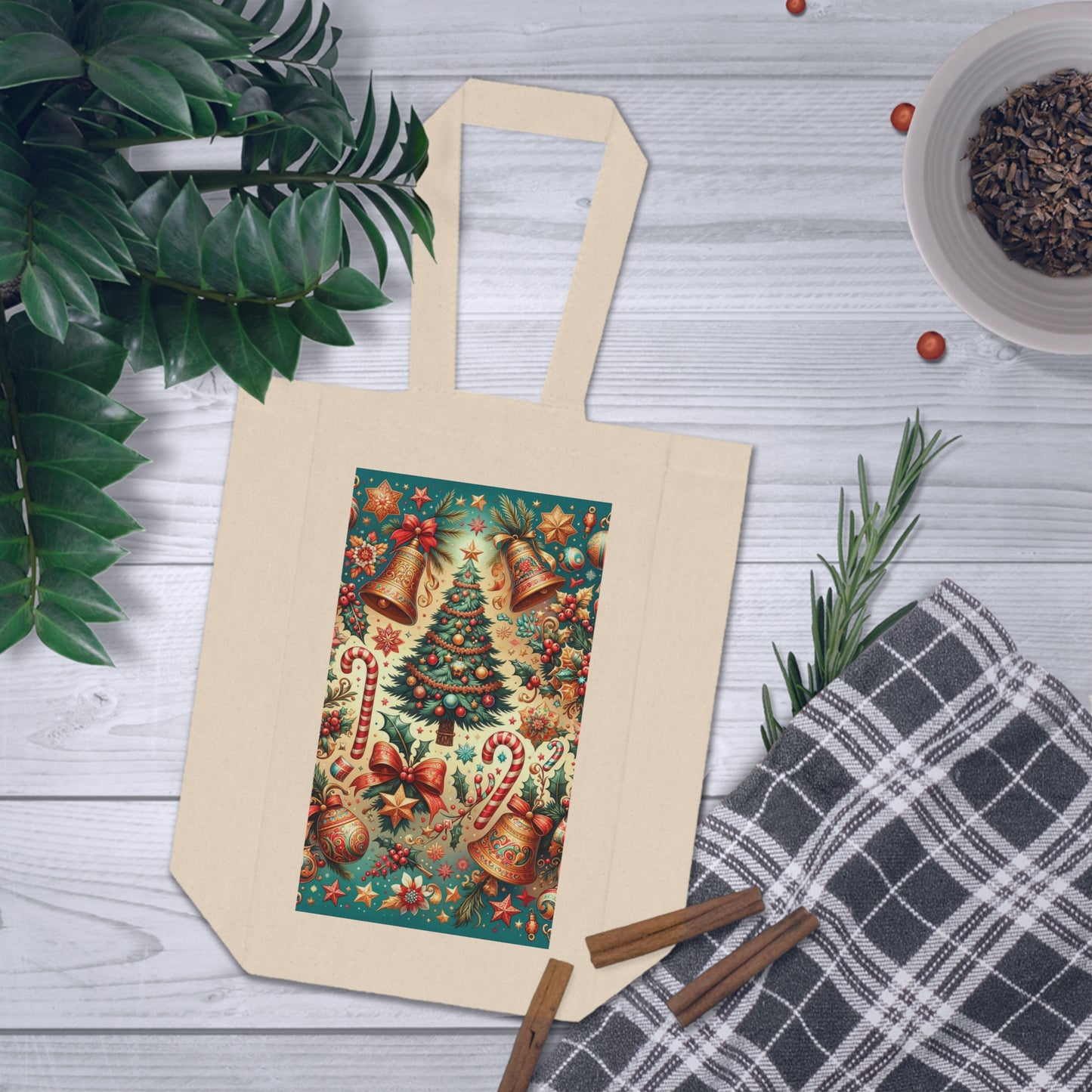 The Christmas Tree Double Wine Tote Bag