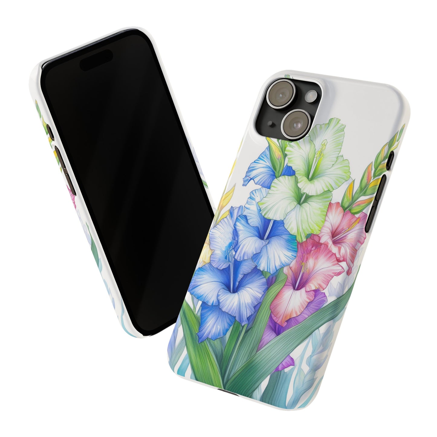 Gladioluses Slim Phone Cases