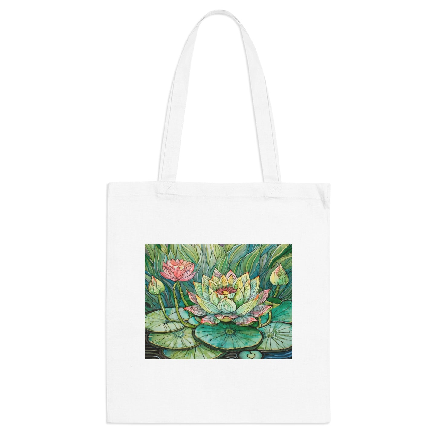 The Asian Lotuses Tote Bag