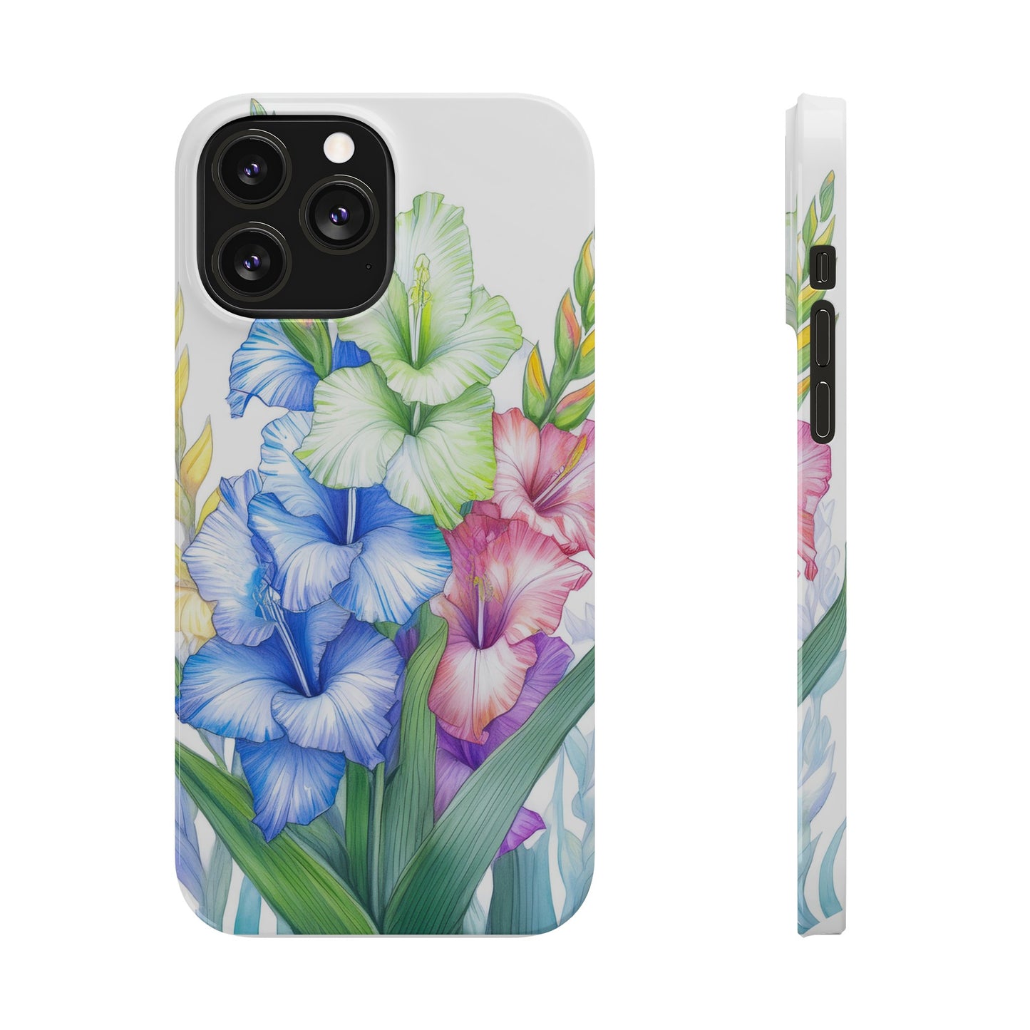 Gladioluses Slim Phone Cases