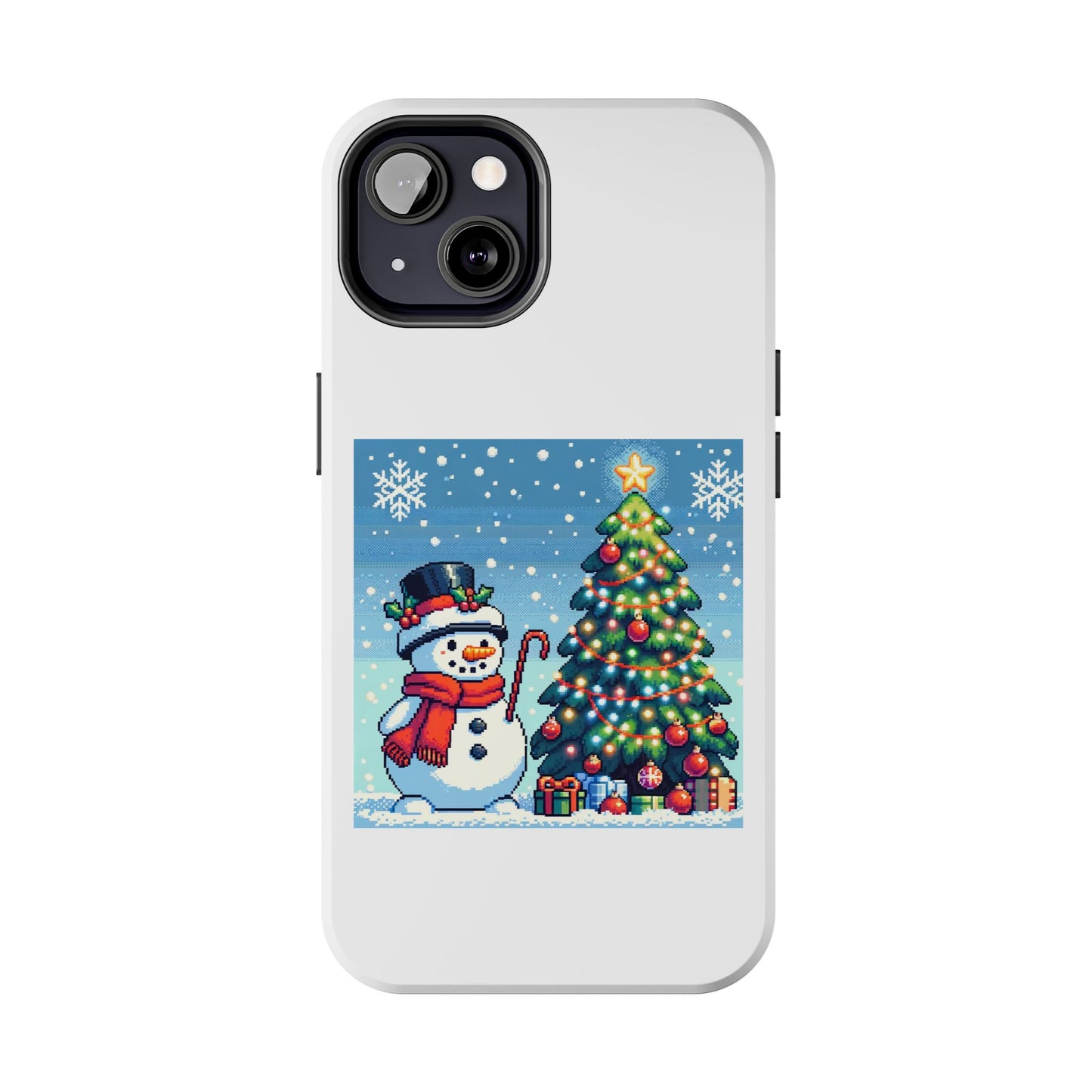 The Snowman Pixel Art Tough Phone Cases