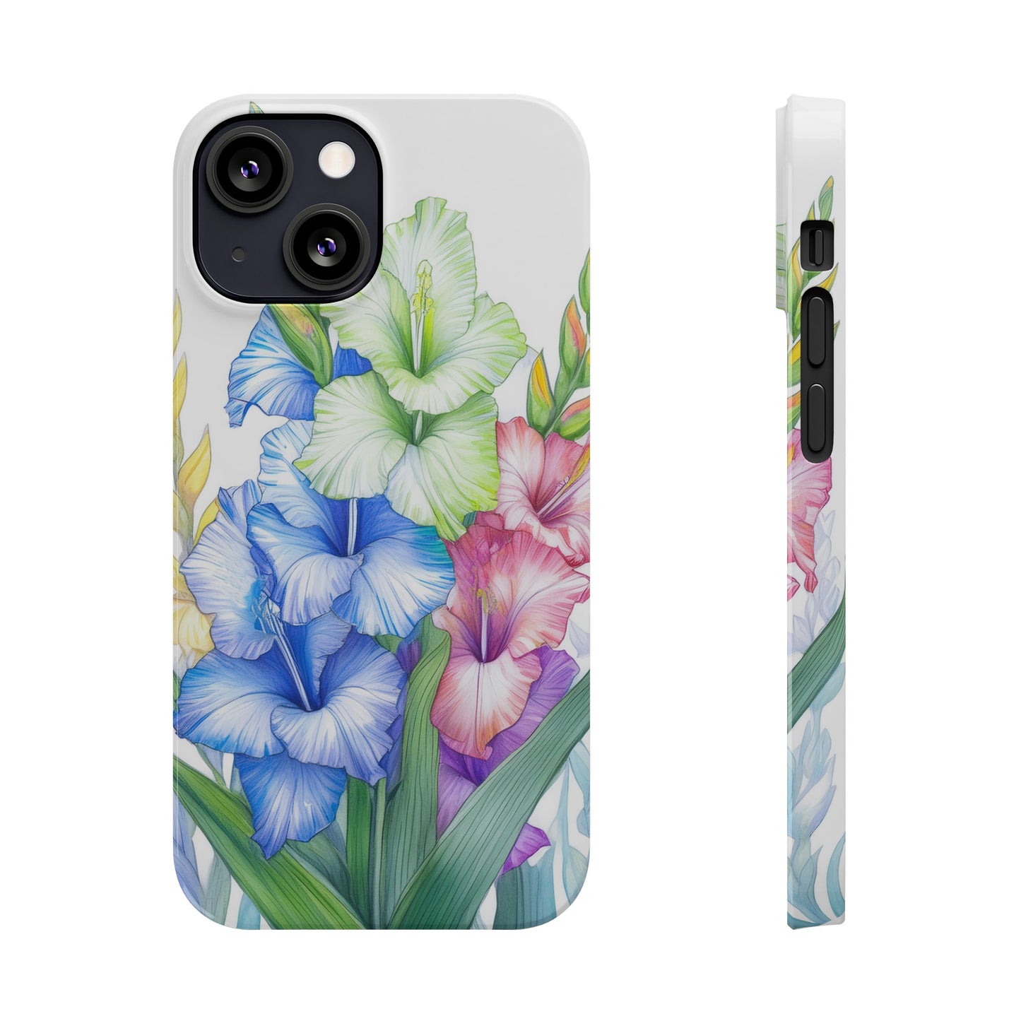 Gladioluses Slim Phone Cases