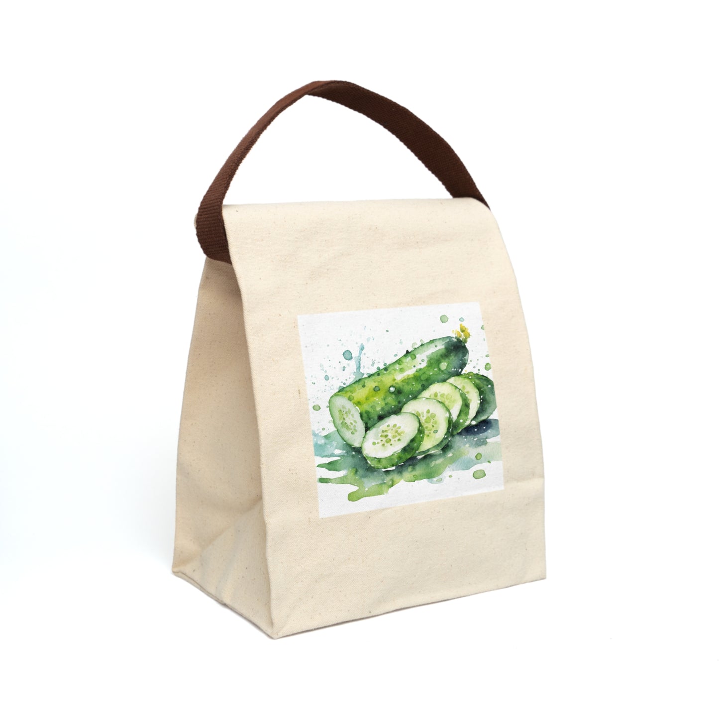 Cucumbers Canvas Lunch Bag With Strap