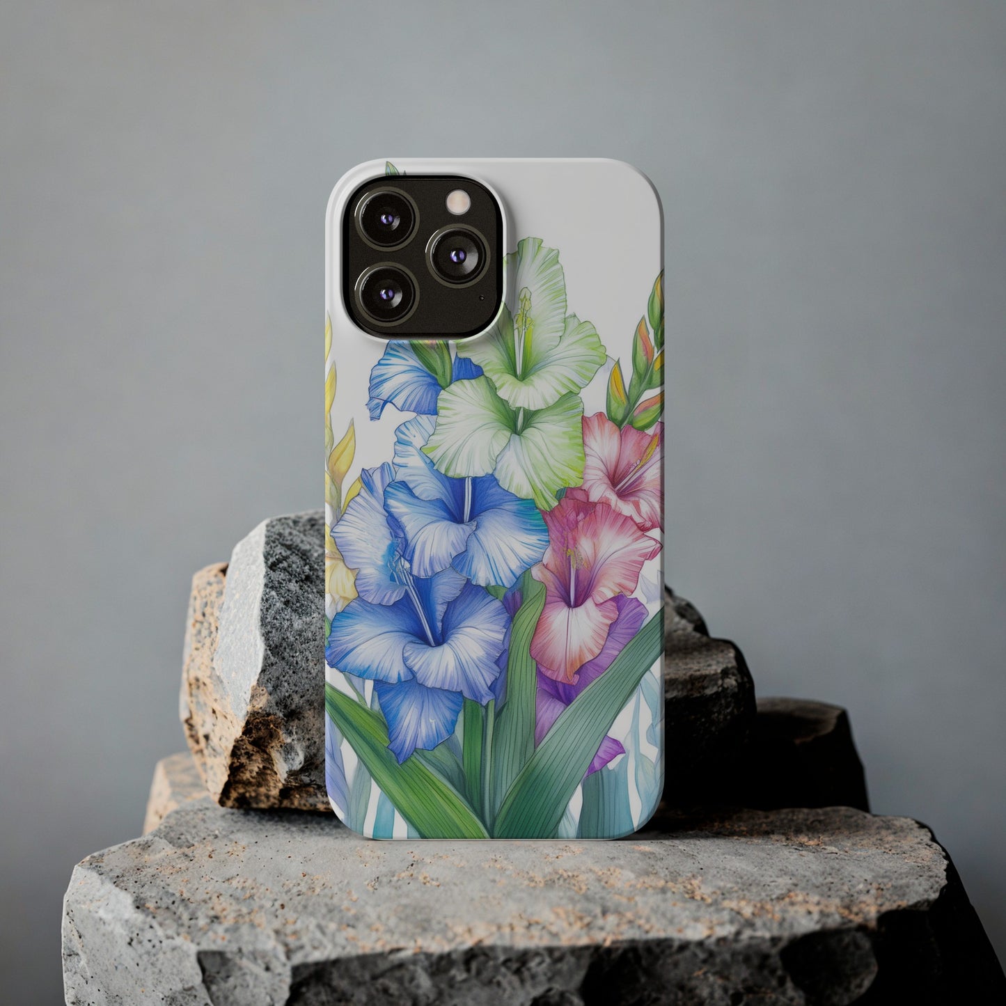 Gladioluses Slim Phone Cases