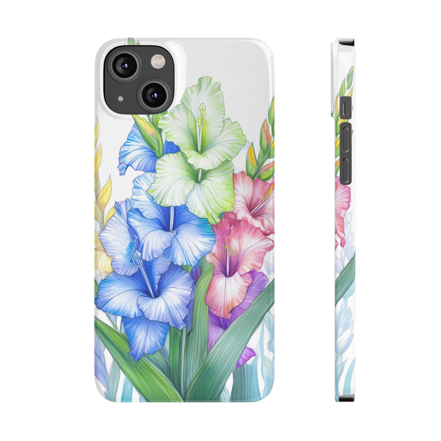 Gladioluses Slim Phone Cases