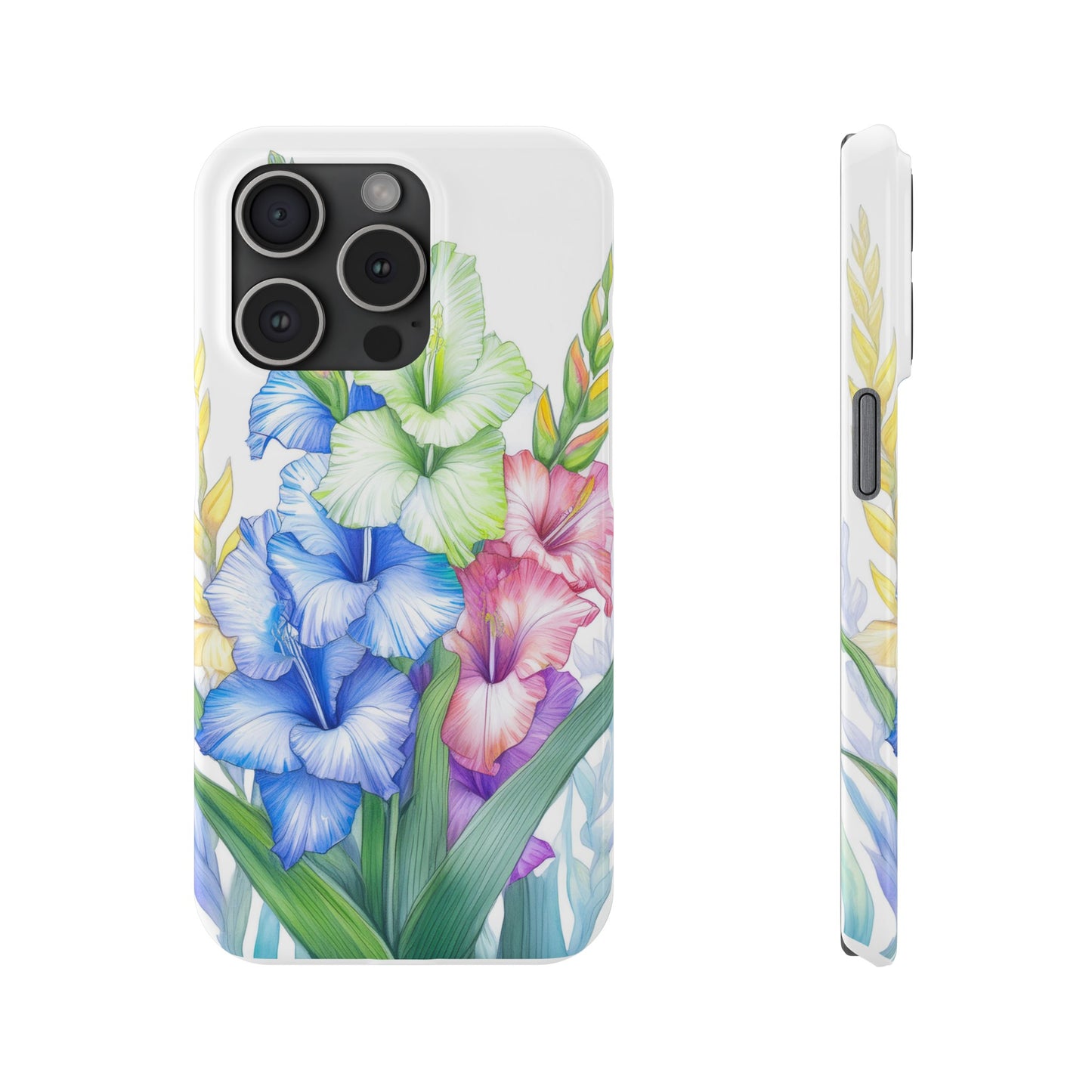 Gladioluses Slim Phone Cases