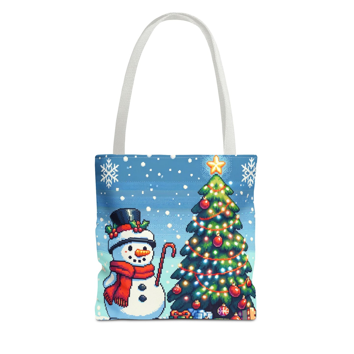 The Snowman Pixel Art Tote Bag