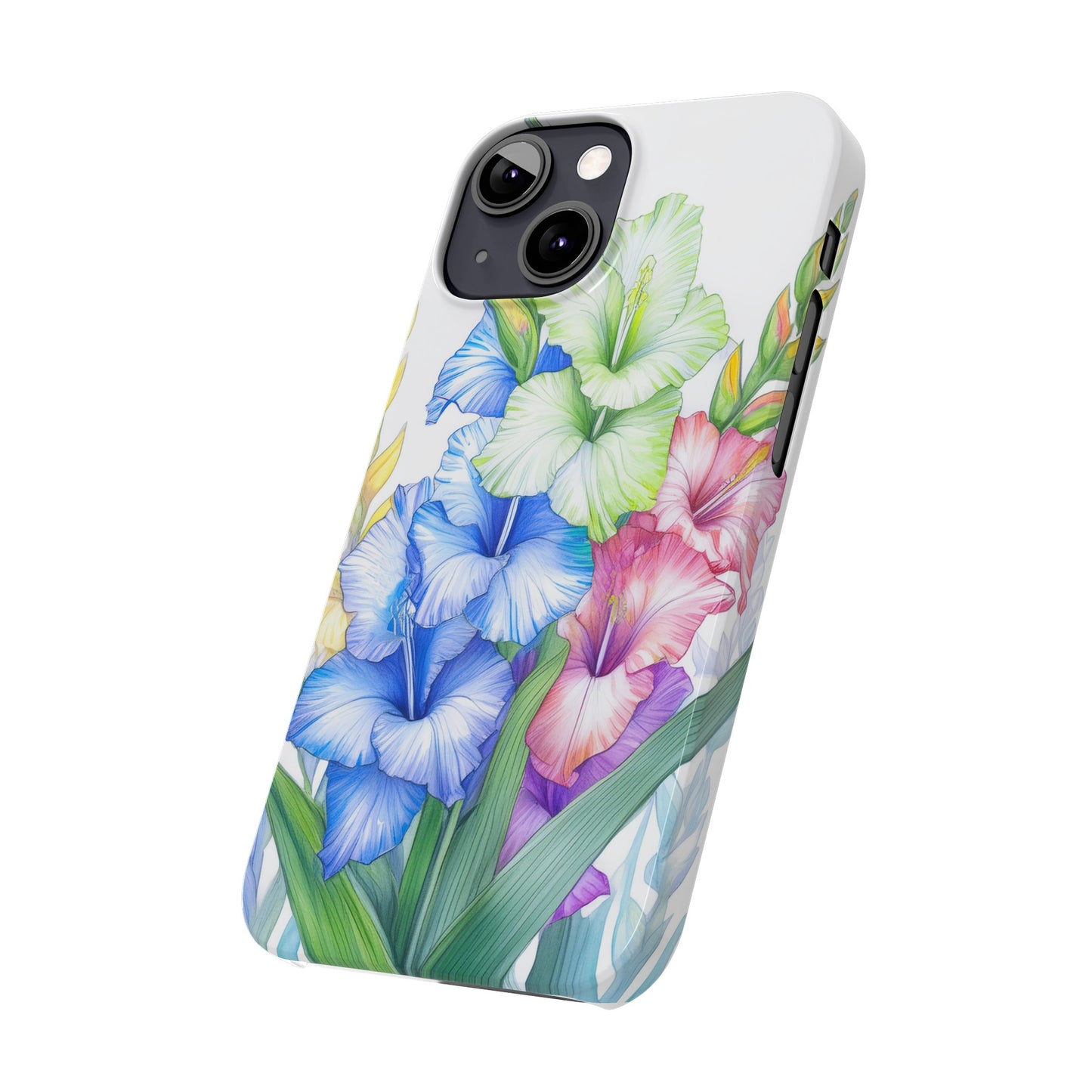 Gladioluses Slim Phone Cases