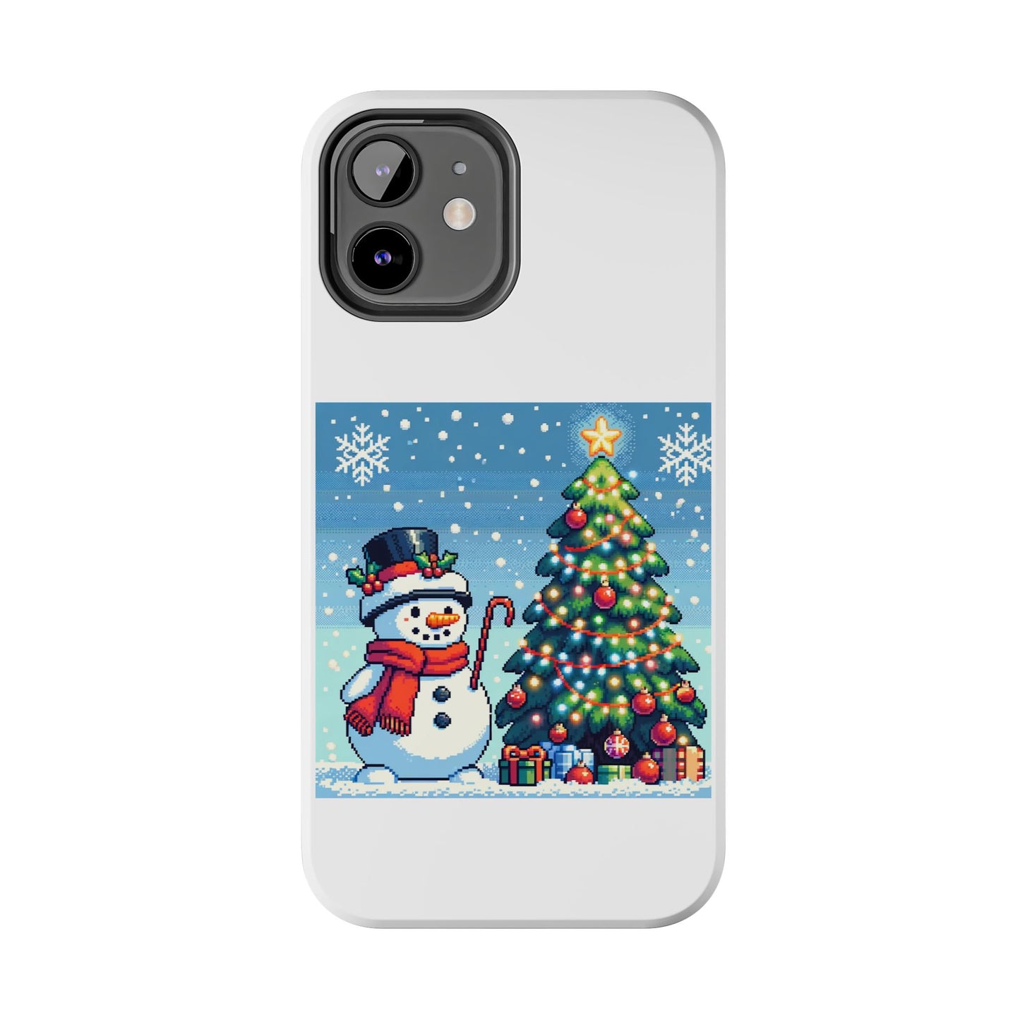 The Snowman Pixel Art Tough Phone Cases