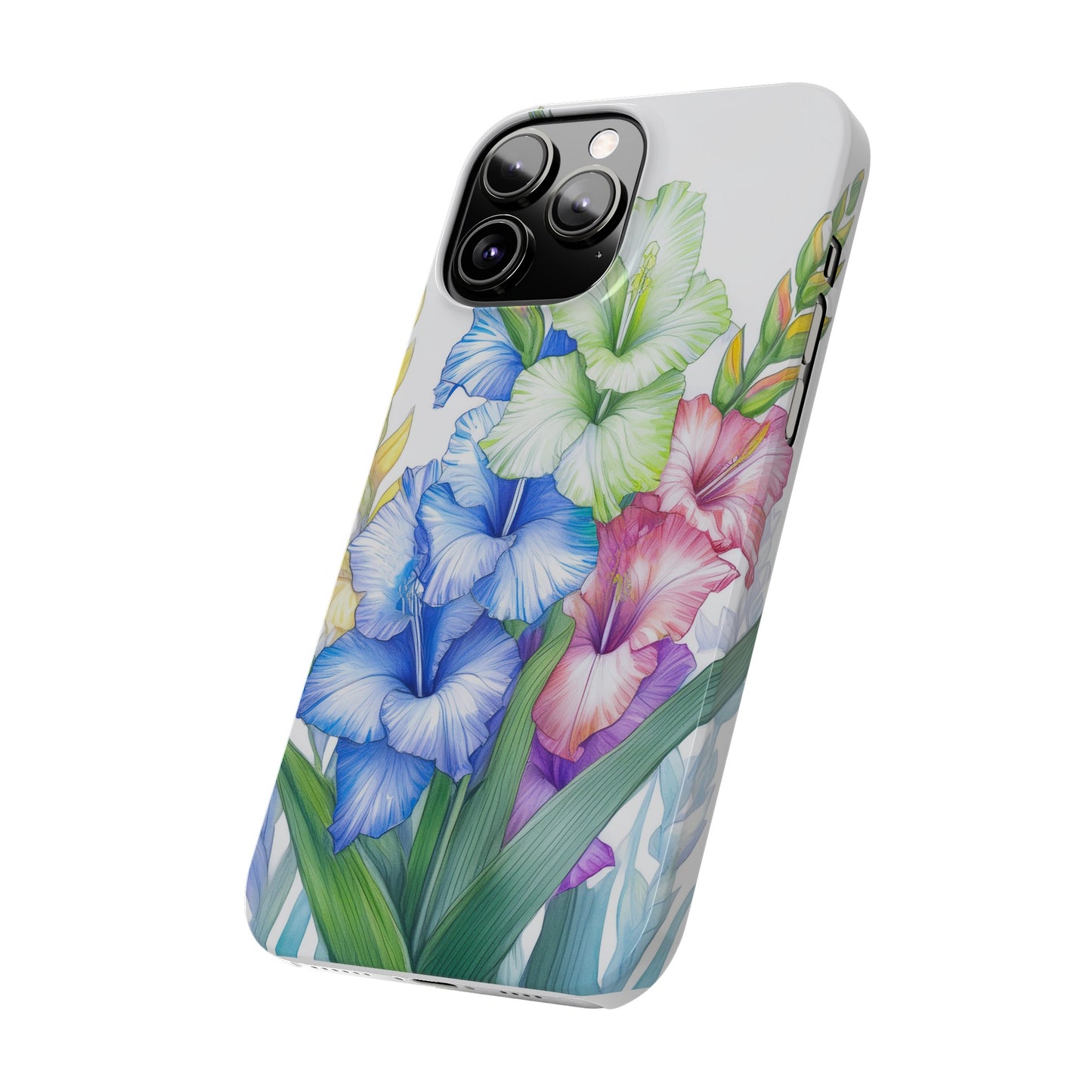 Gladioluses Slim Phone Cases