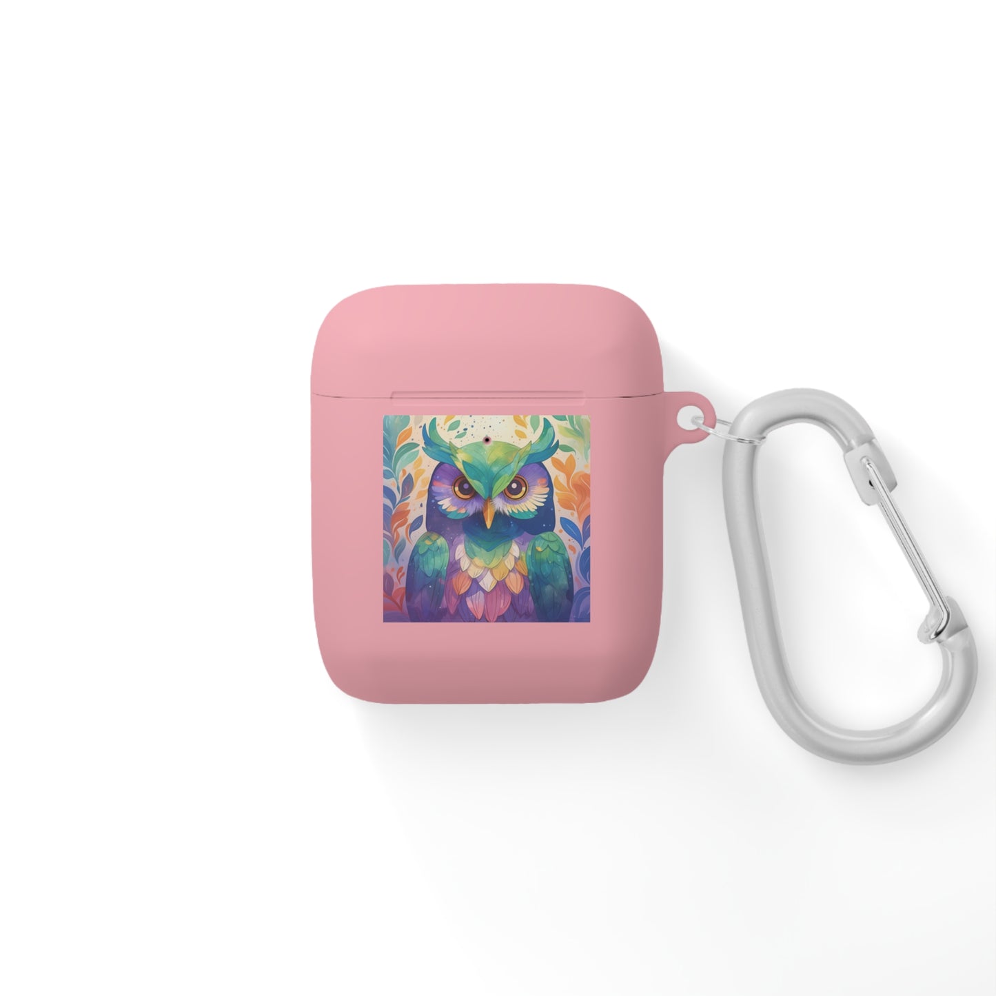Cute Owl Color Print Unisex Travel AirPods and AirPods Pro Case Cover