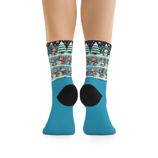 Socks with cats and dogs