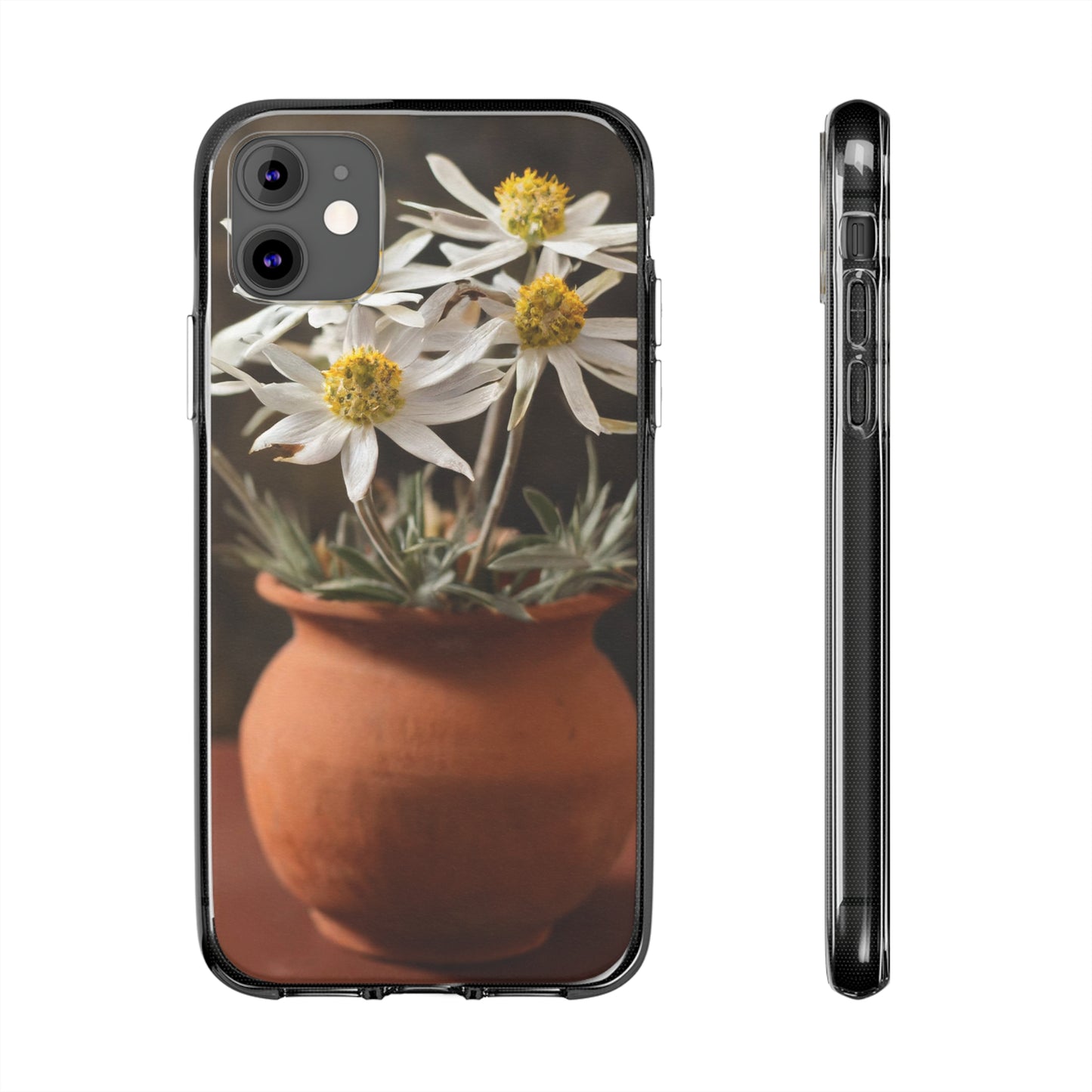 The Flowers Clear Silicone Phone Cases