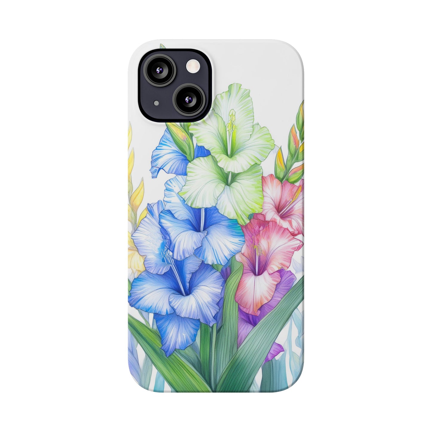 Gladioluses Slim Phone Cases