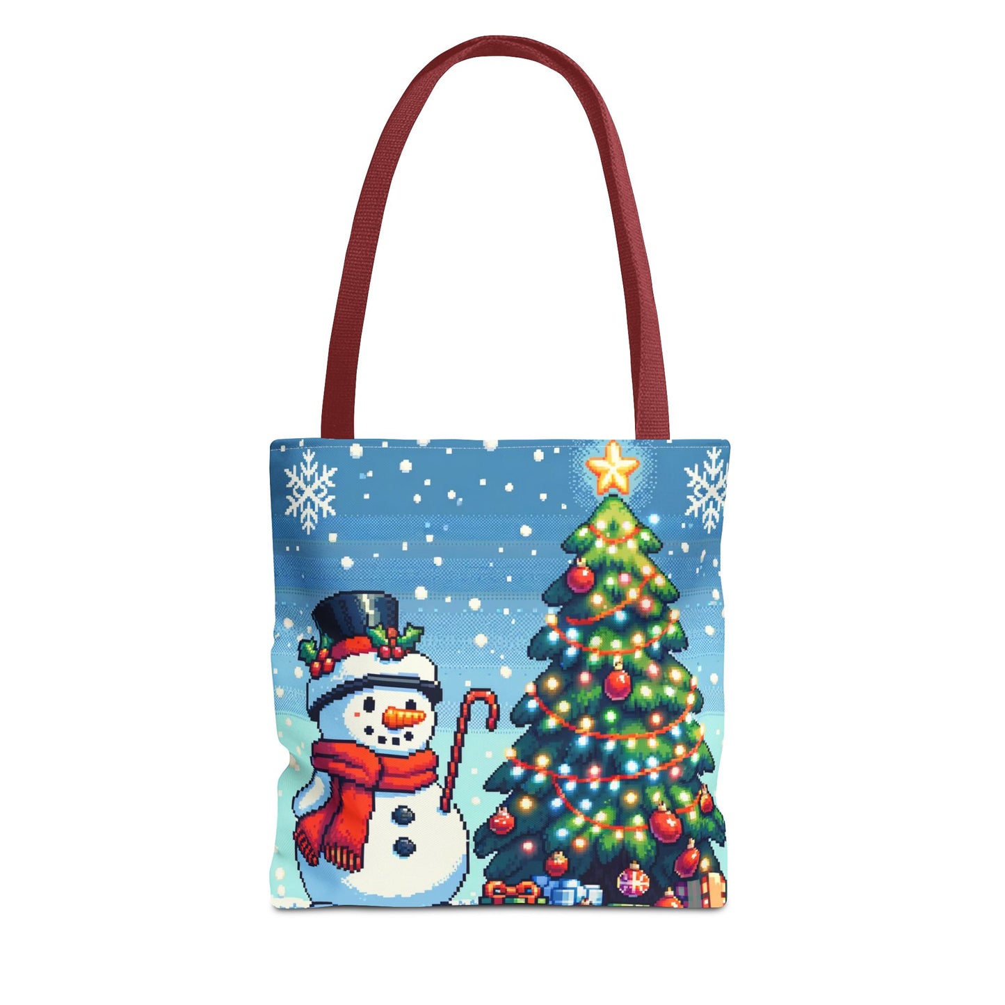 The Snowman Pixel Art Tote Bag