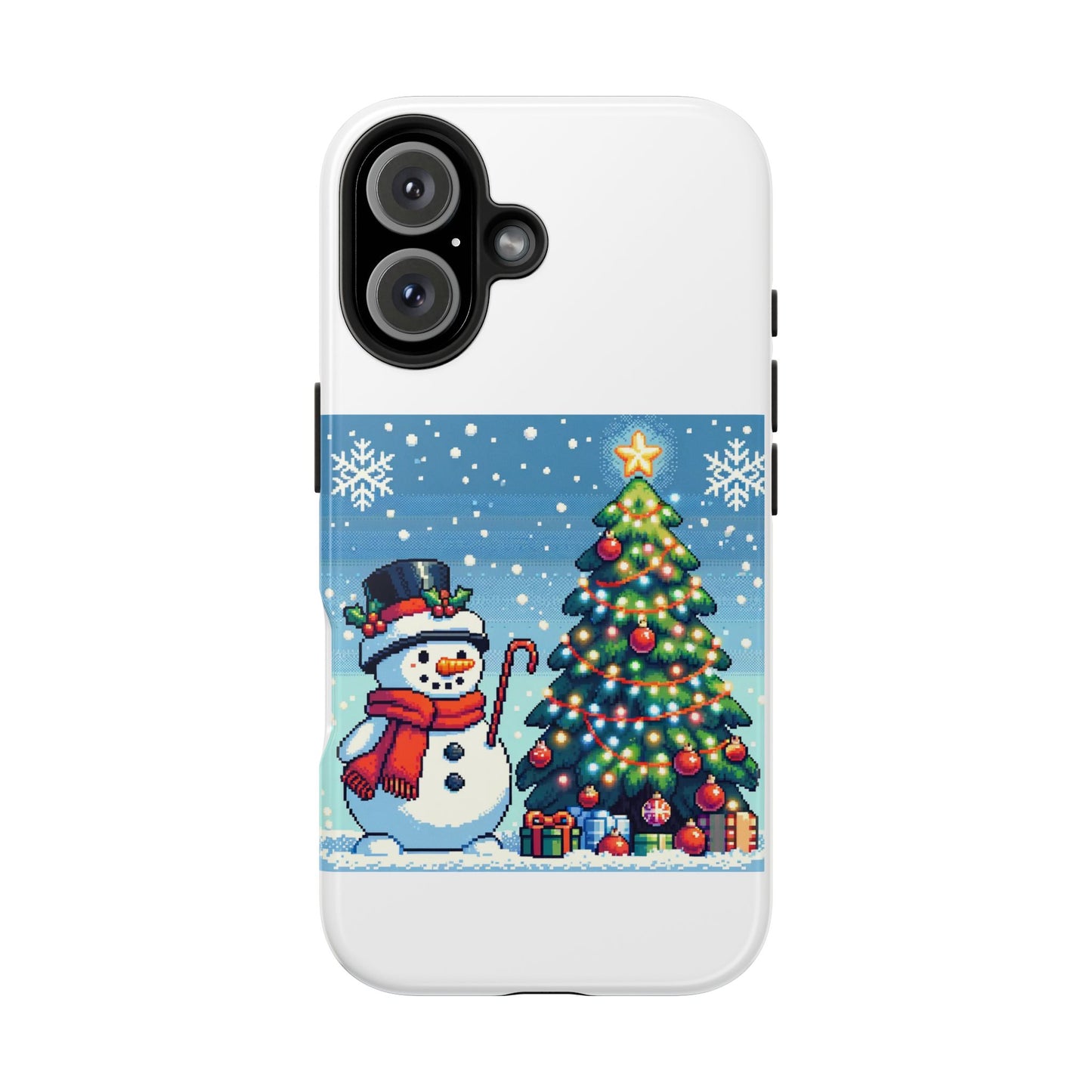 The Snowman Pixel Art Tough Phone Cases