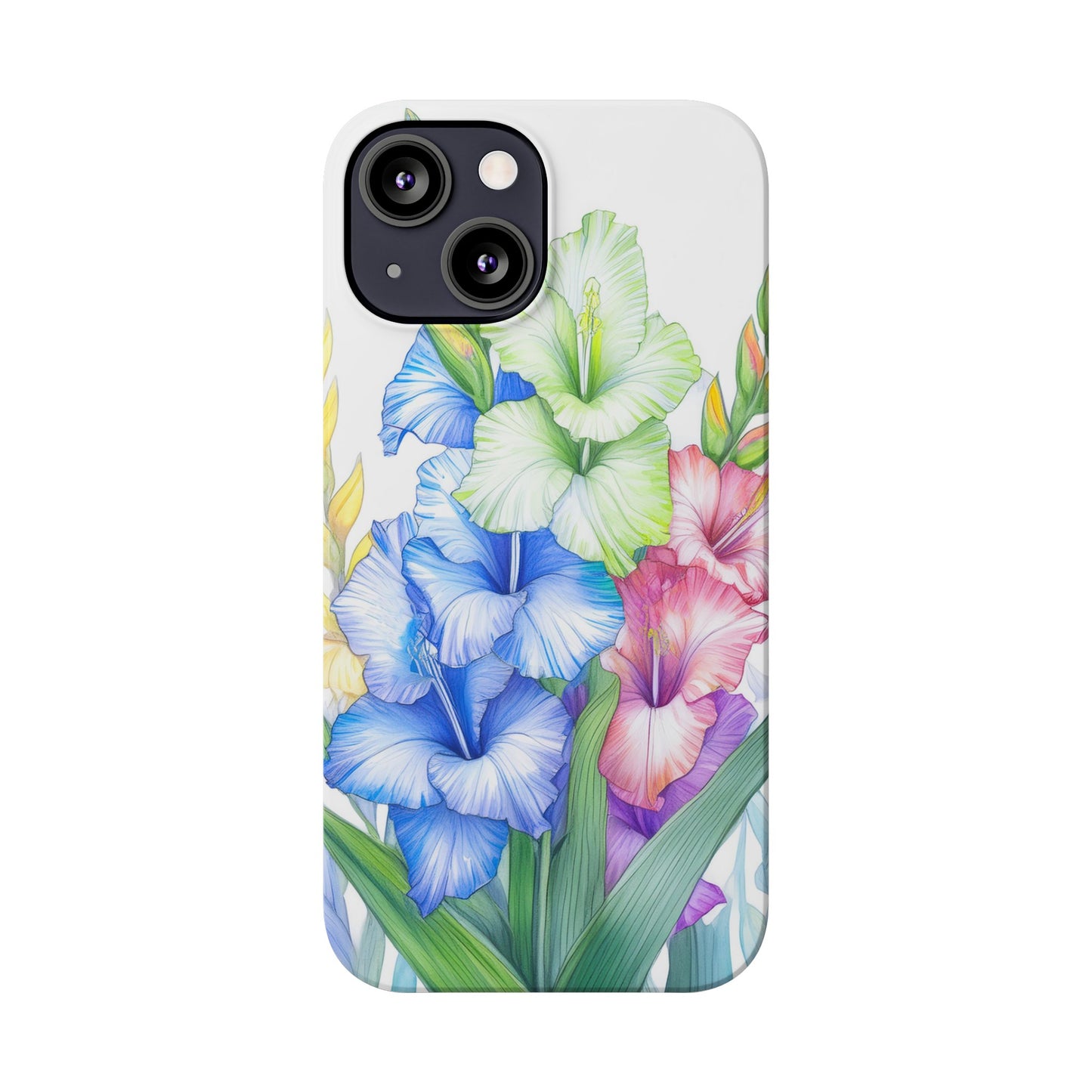Gladioluses Slim Phone Cases