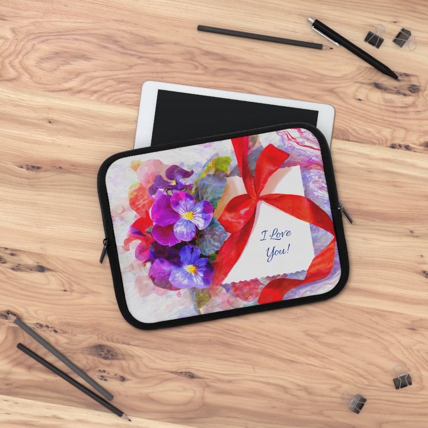 Laptop Sleeve "I love you!"