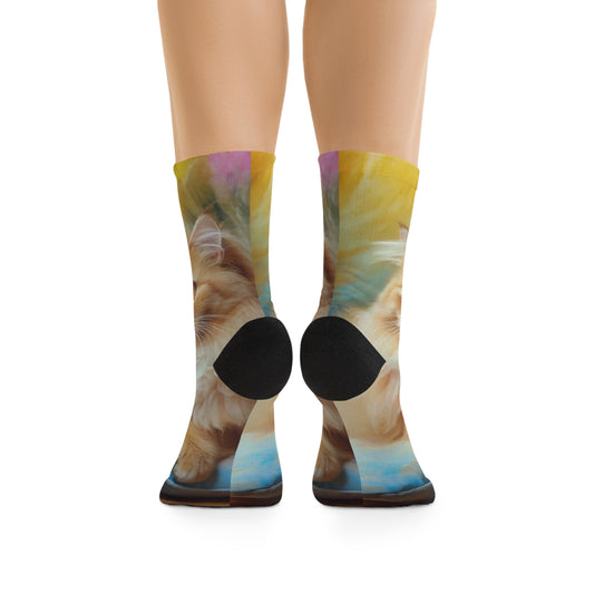 The Golden Cat Recycled Poly Socks