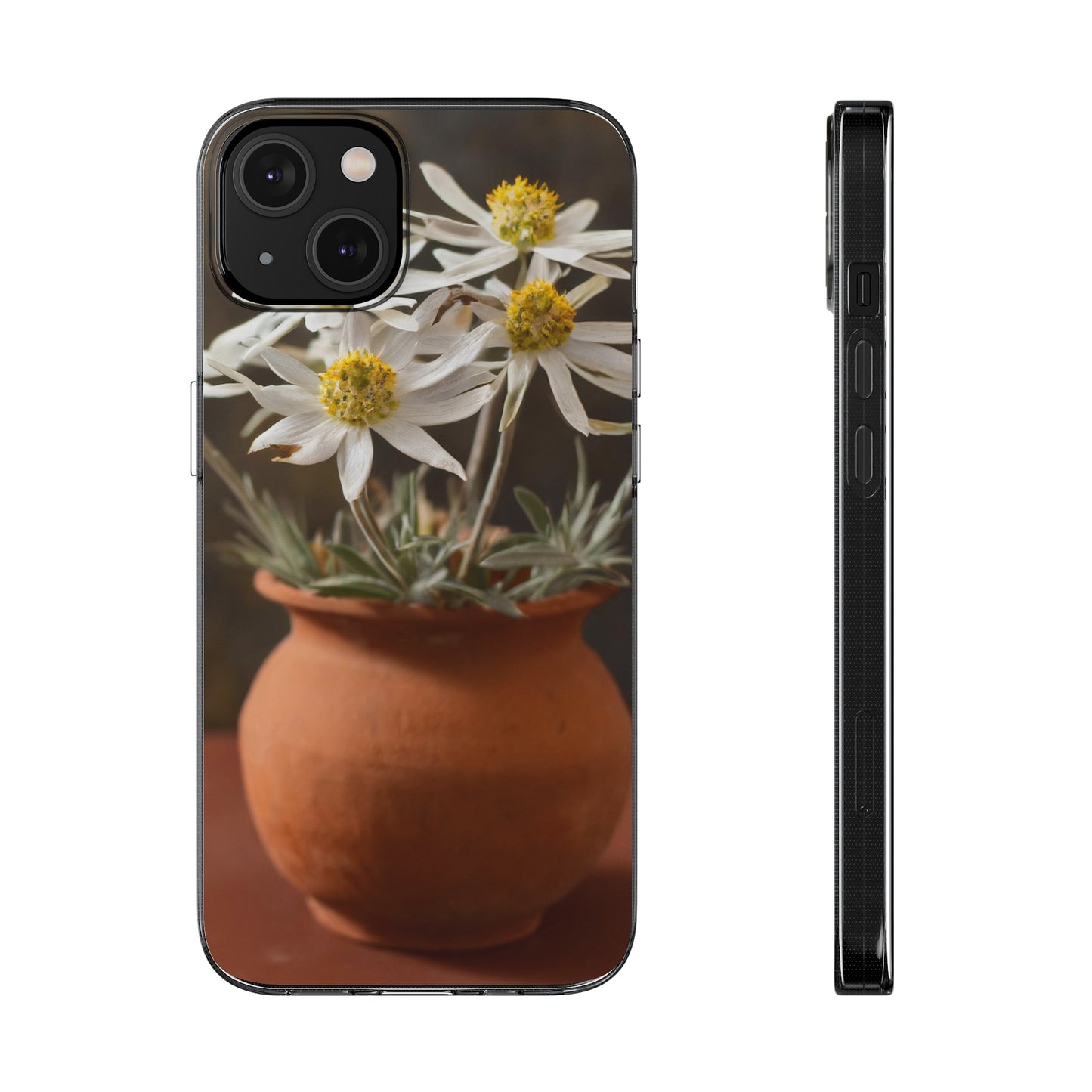The Flowers Clear Silicone Phone Cases