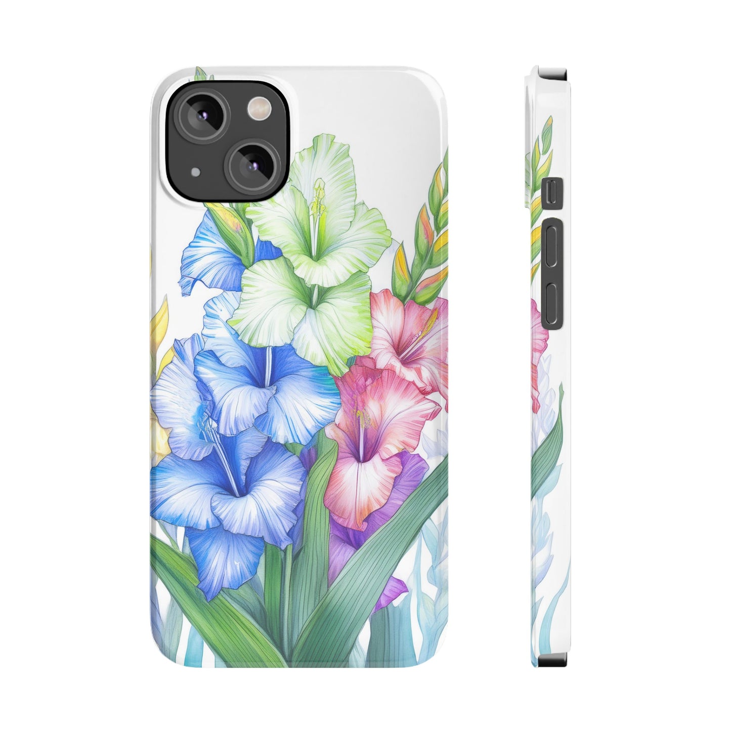 Gladioluses Slim Phone Cases