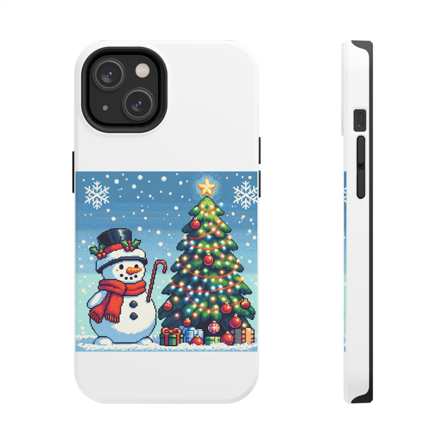 The Snowman Pixel Art Tough Phone Cases