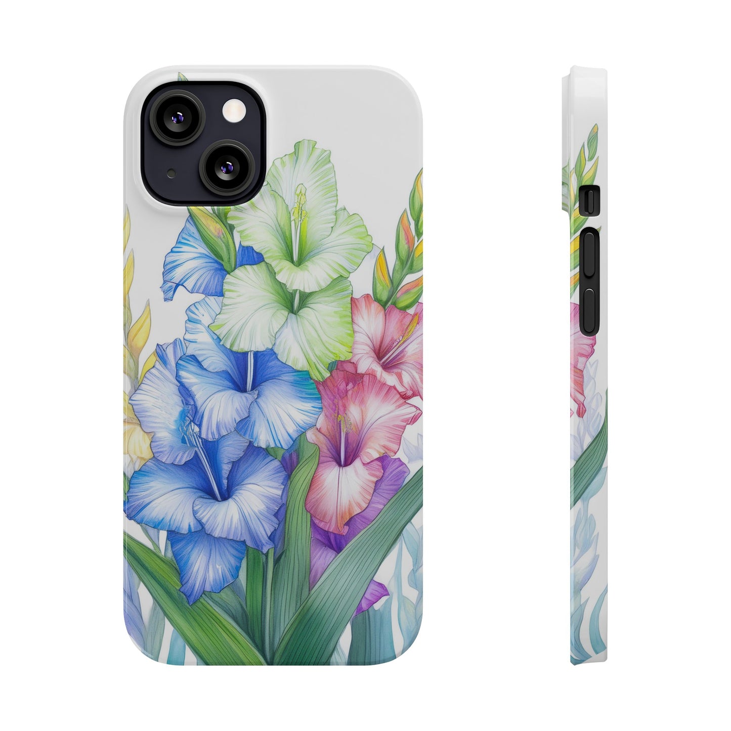 Gladioluses Slim Phone Cases