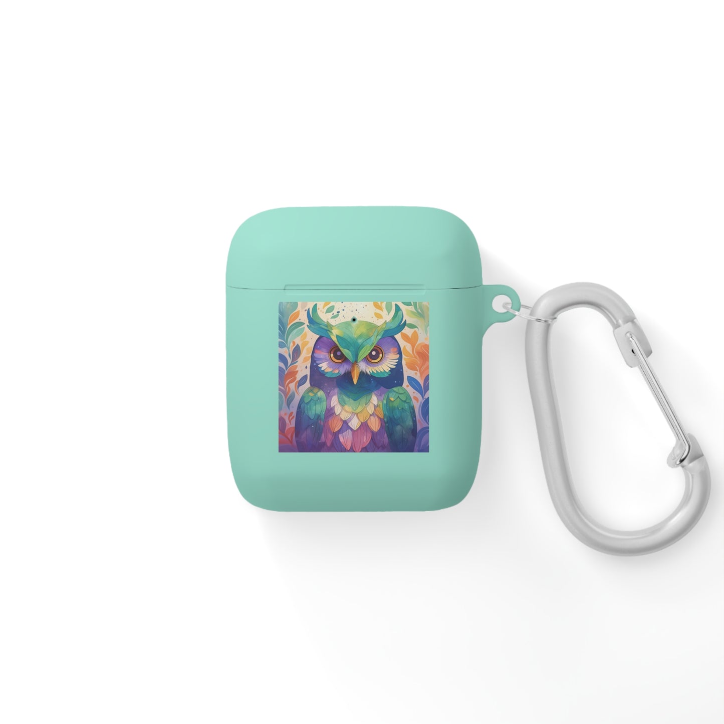 Cute Owl Color Print Unisex Travel AirPods and AirPods Pro Case Cover